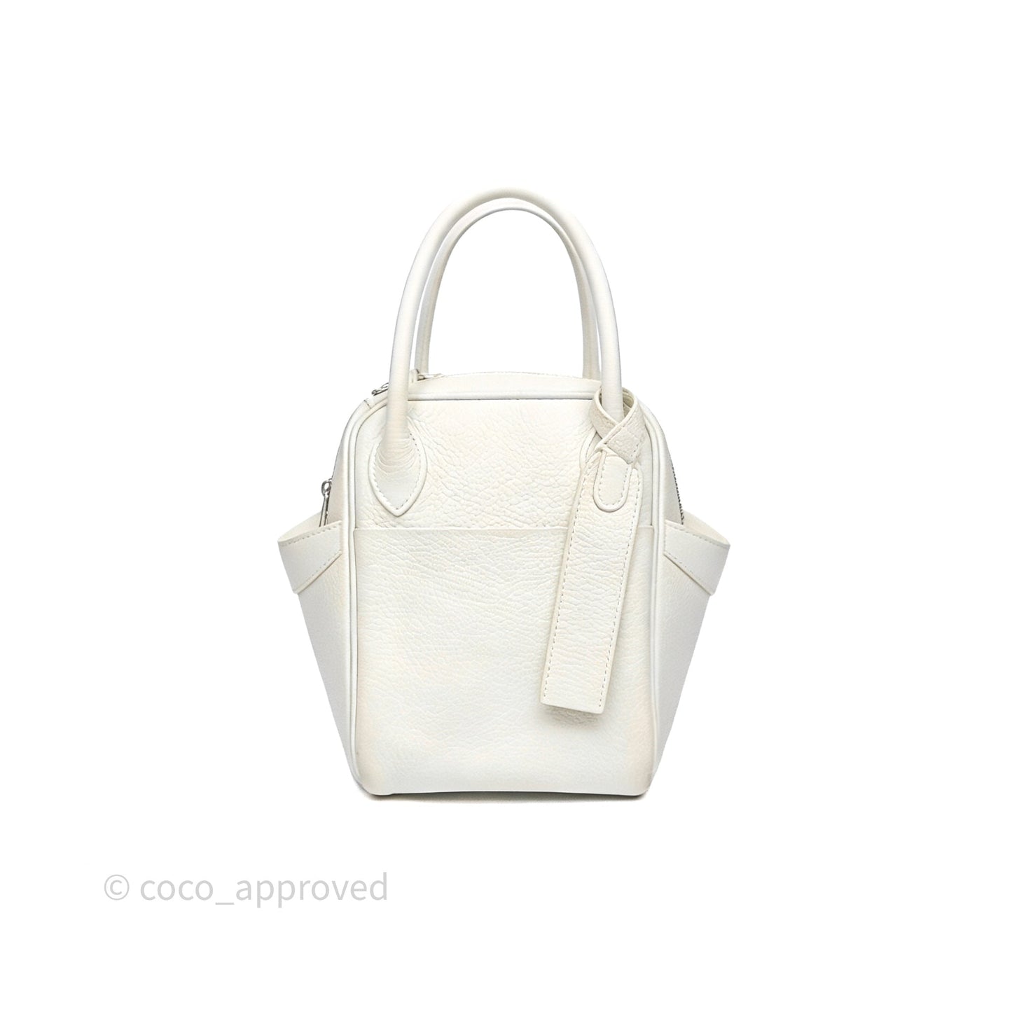Hermès Lindy 30 White Clemence Palladium Hardware
