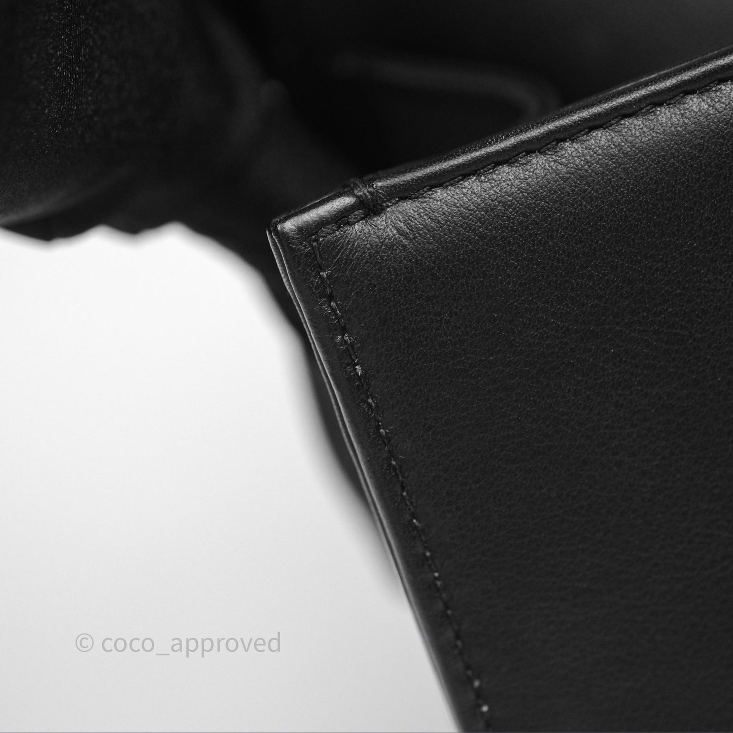Chanel Small Boy Black Lambskin Aged Gold Hardware