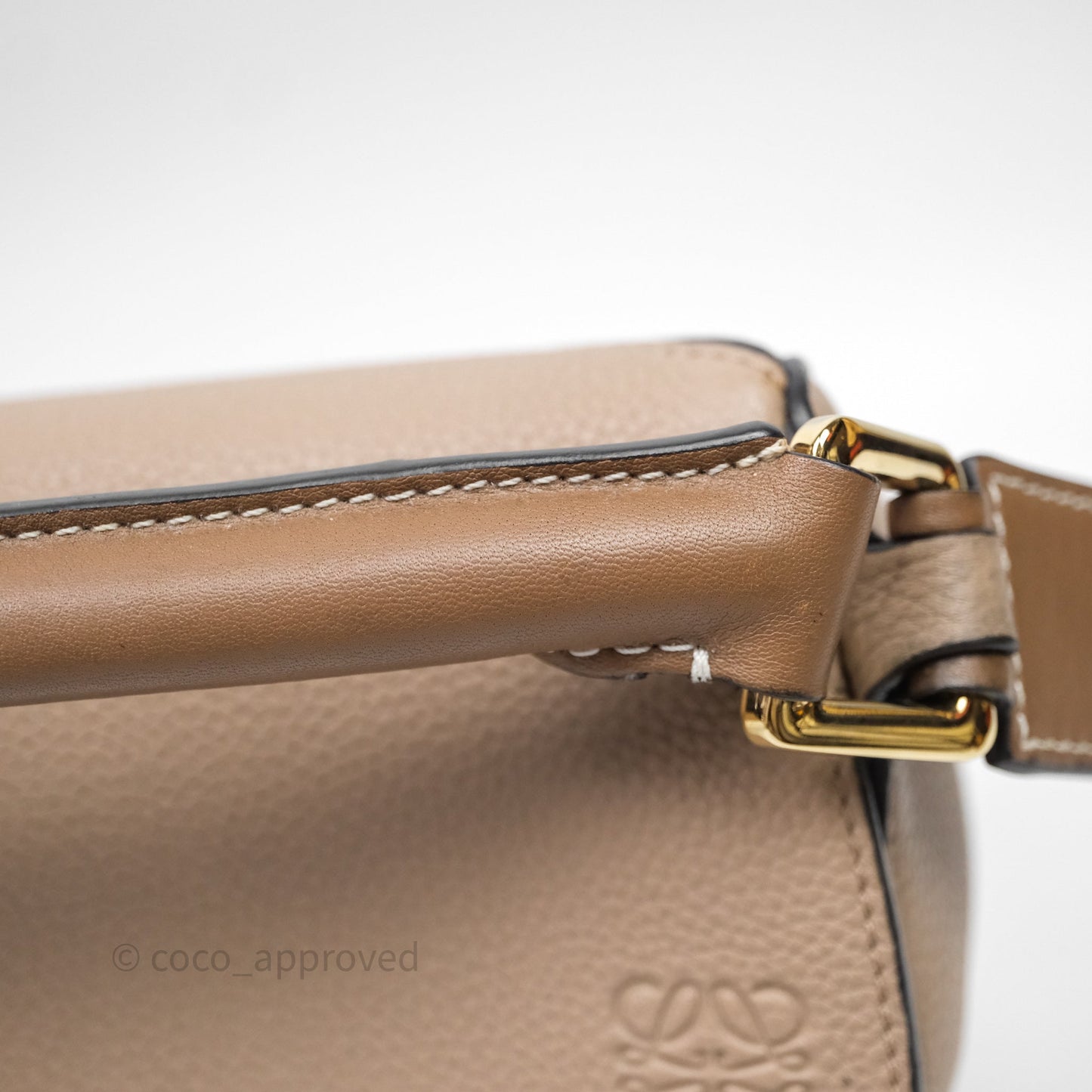 Loewe Small Puzzle Bag Sand Mink Grained Calfskin