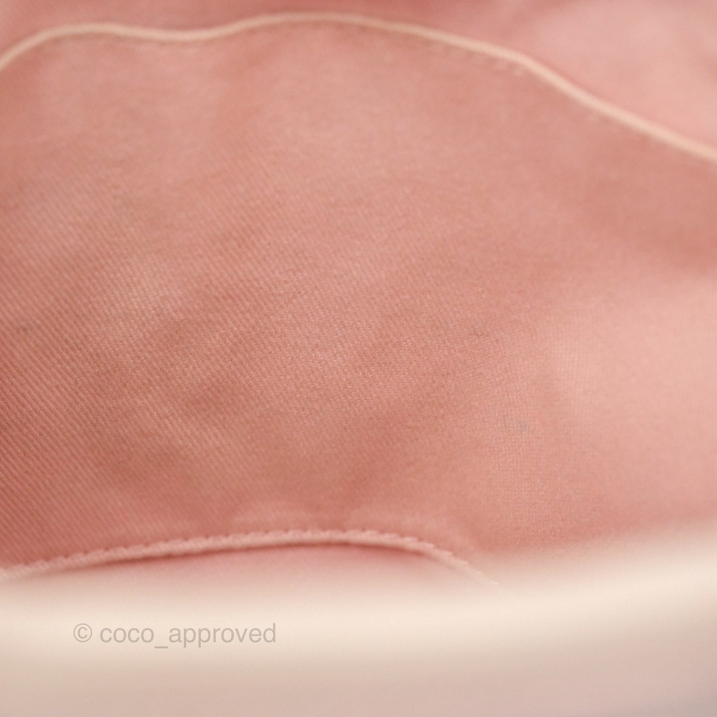 Chanel Small Vertical Deauville Canvas Pink Gold Hardware