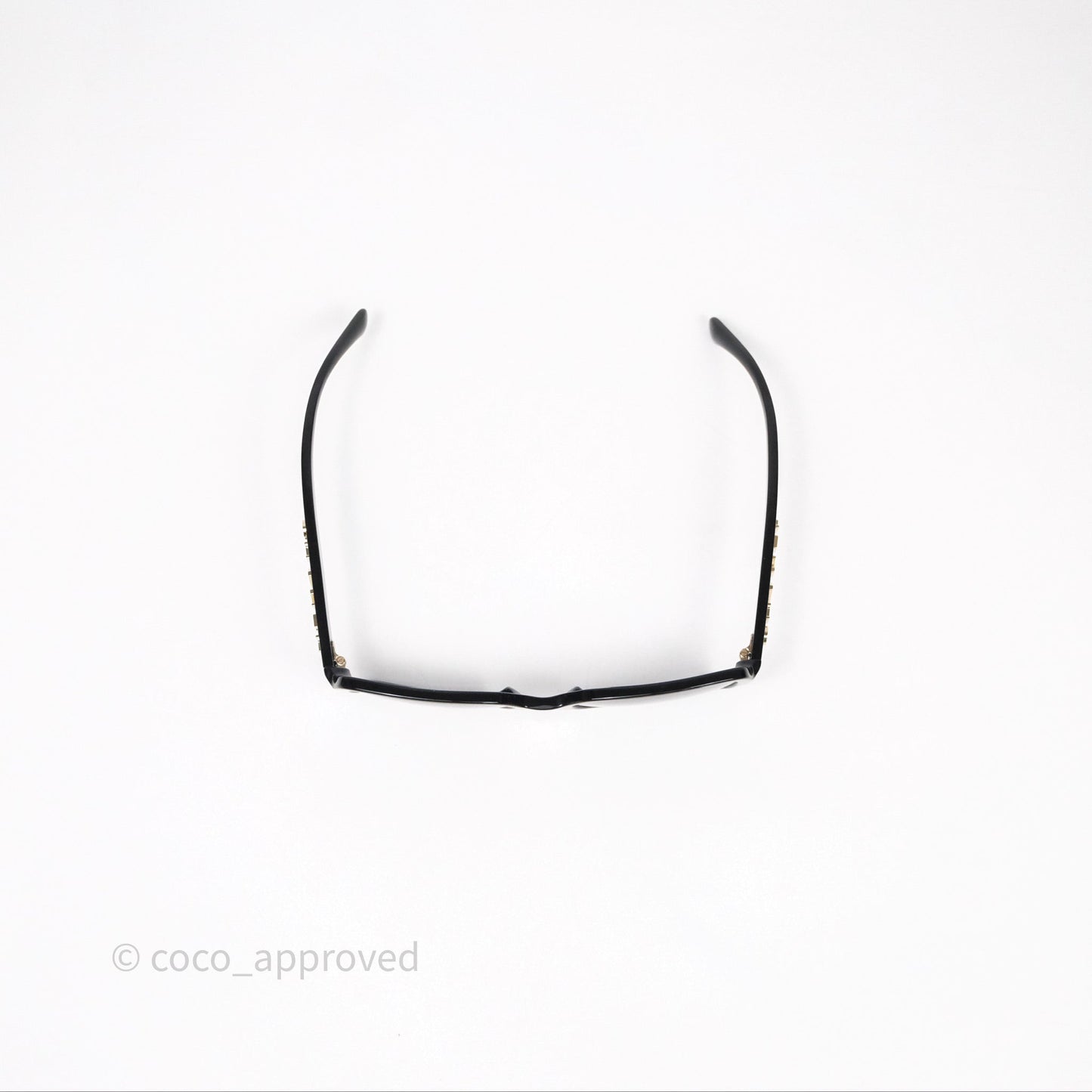 Chanel Square Sunglasses Black Acetate