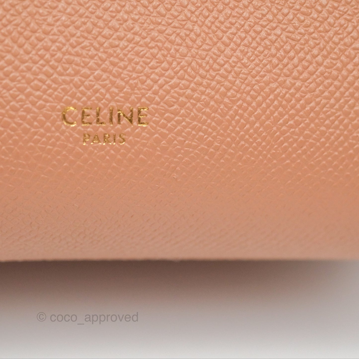 Celine Pico Belt Bag Desert Rose Grained Calfskin Gold Hardware