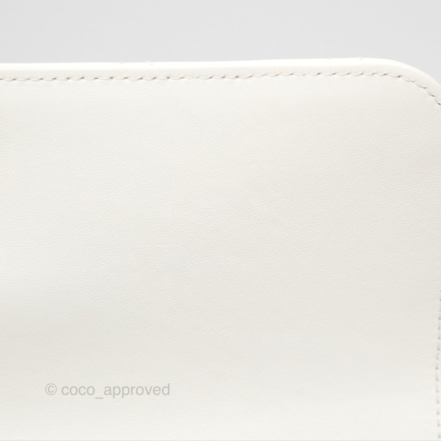 Chanel Trendy CC Small White Lambskin Black Hardware