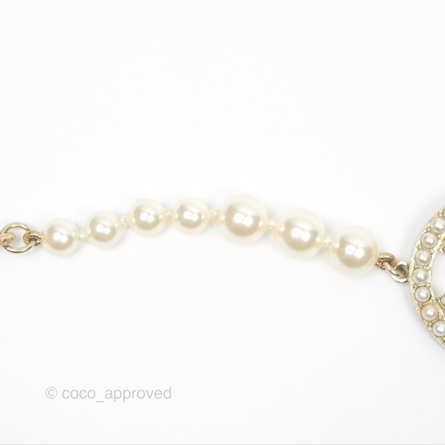 Chanel Pearl CC Bracelet Gold 17A