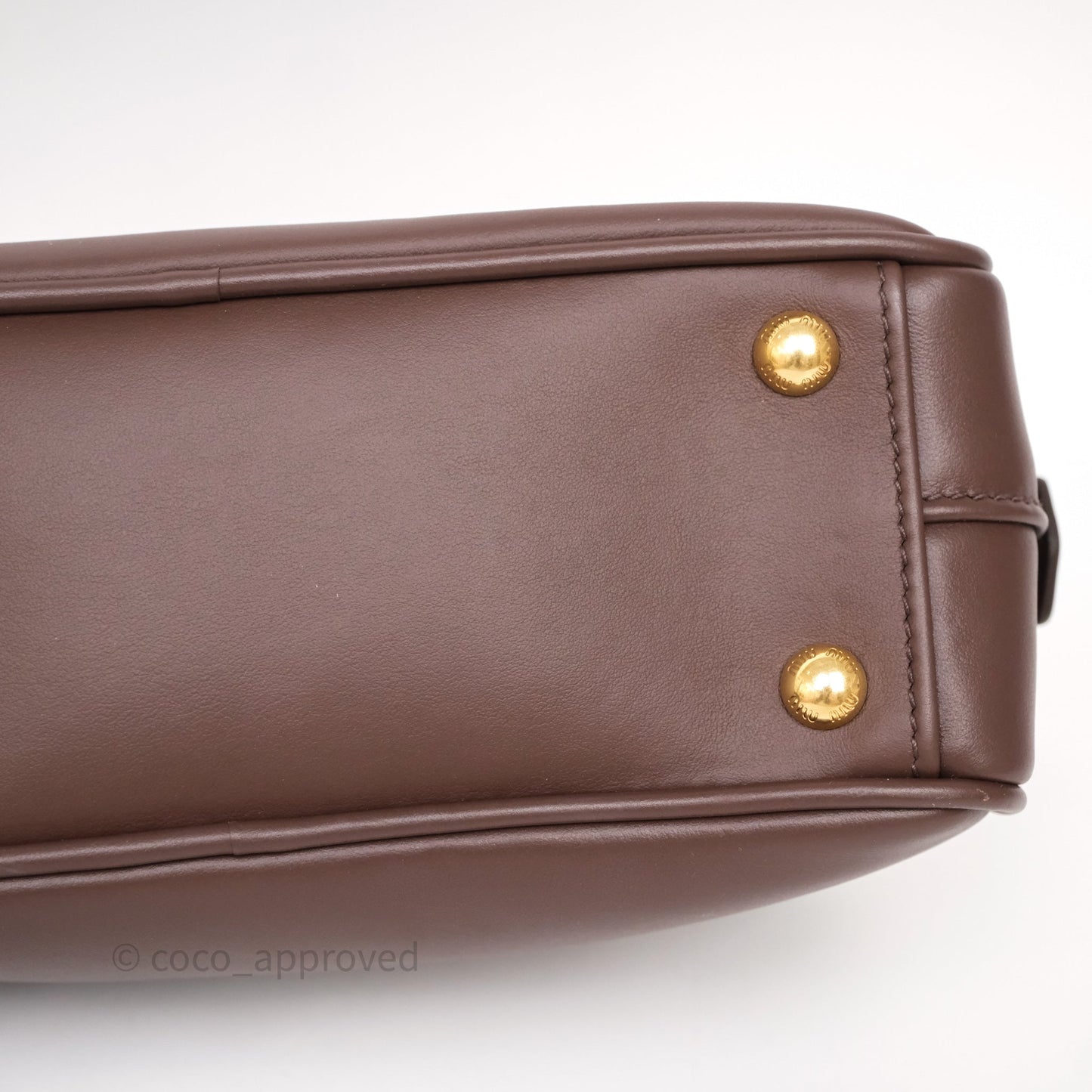 Miu Miu Arcadie Leather Bag Briarwood