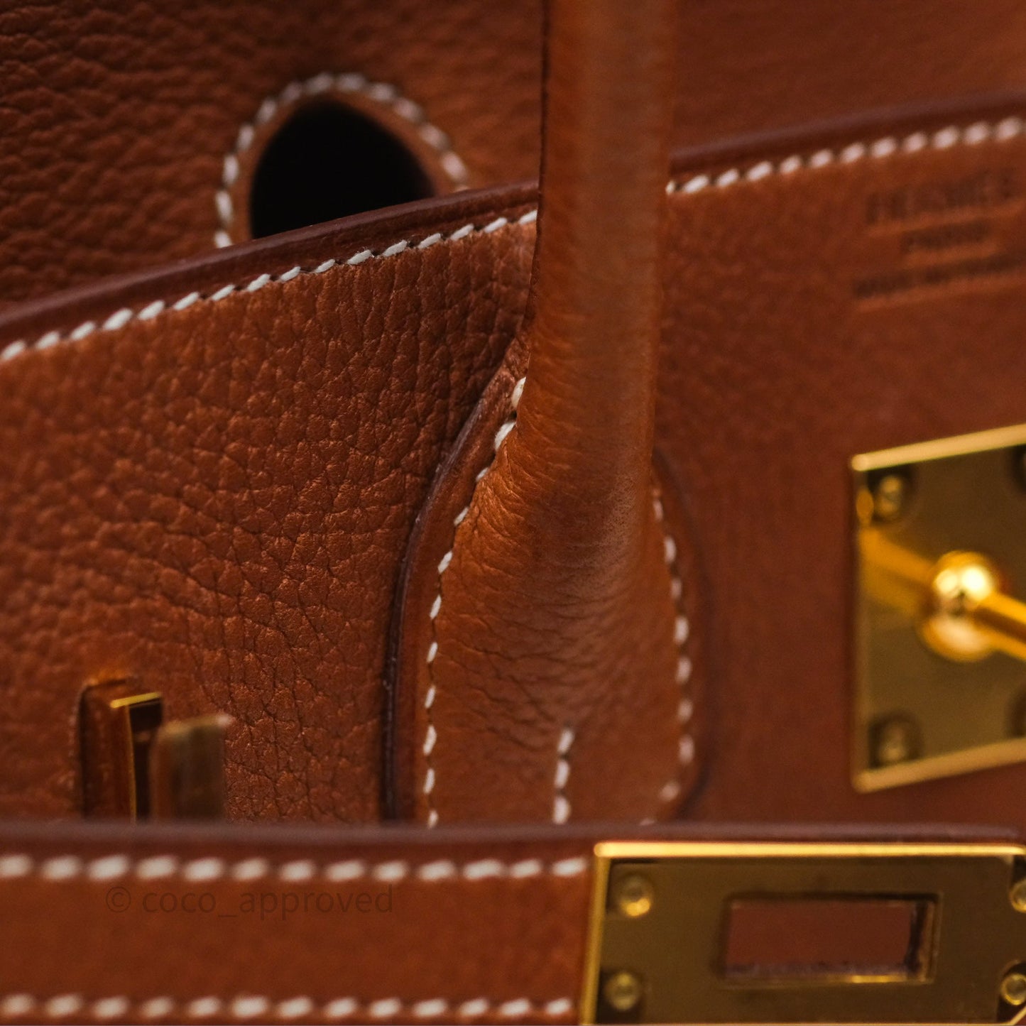 Hermès Birkin 25 Retourne Fauve 34 Barenia Gold Hardware