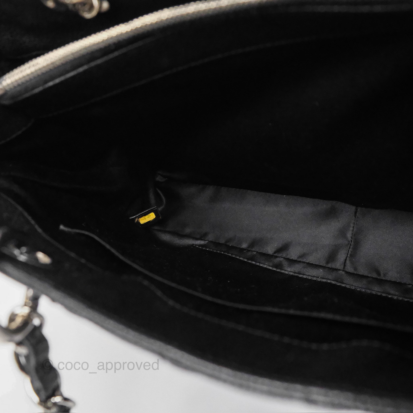 Chanel GST Black Caviar Silver Hardware