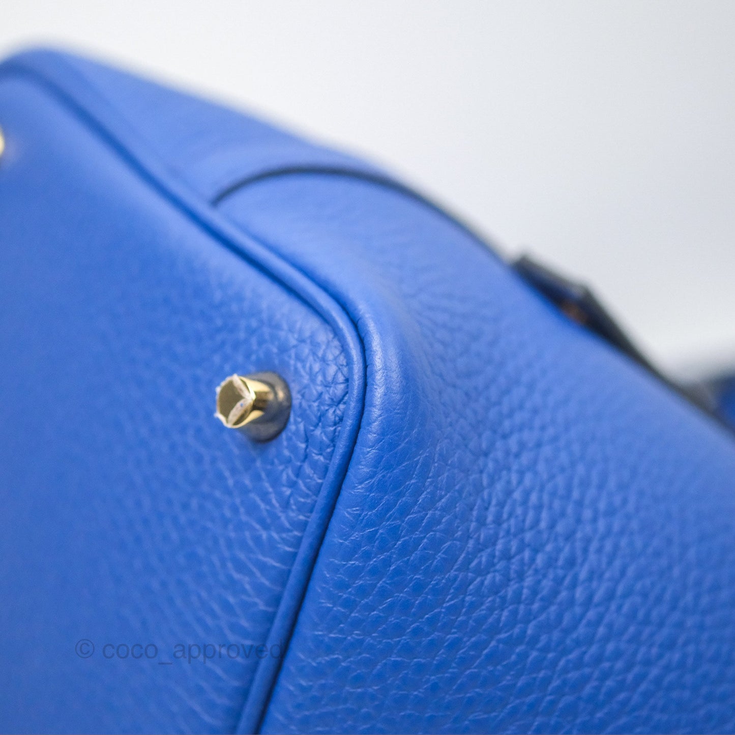 Hermès Picotin 18 Bleu Royal Clemence Gold Hardware