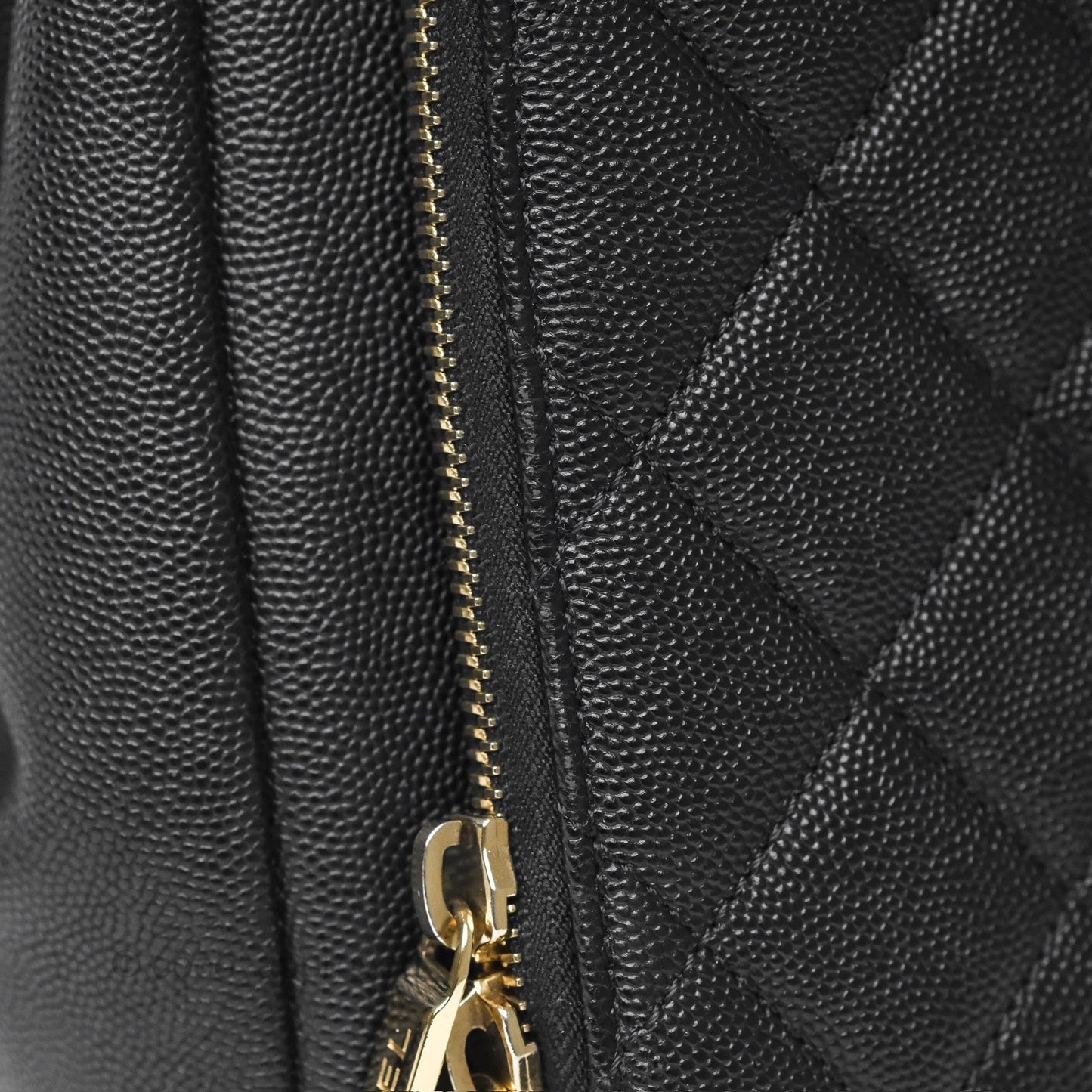 Chanel Small Business Affinity Shopping Bag Black Caviar Gold Hardware