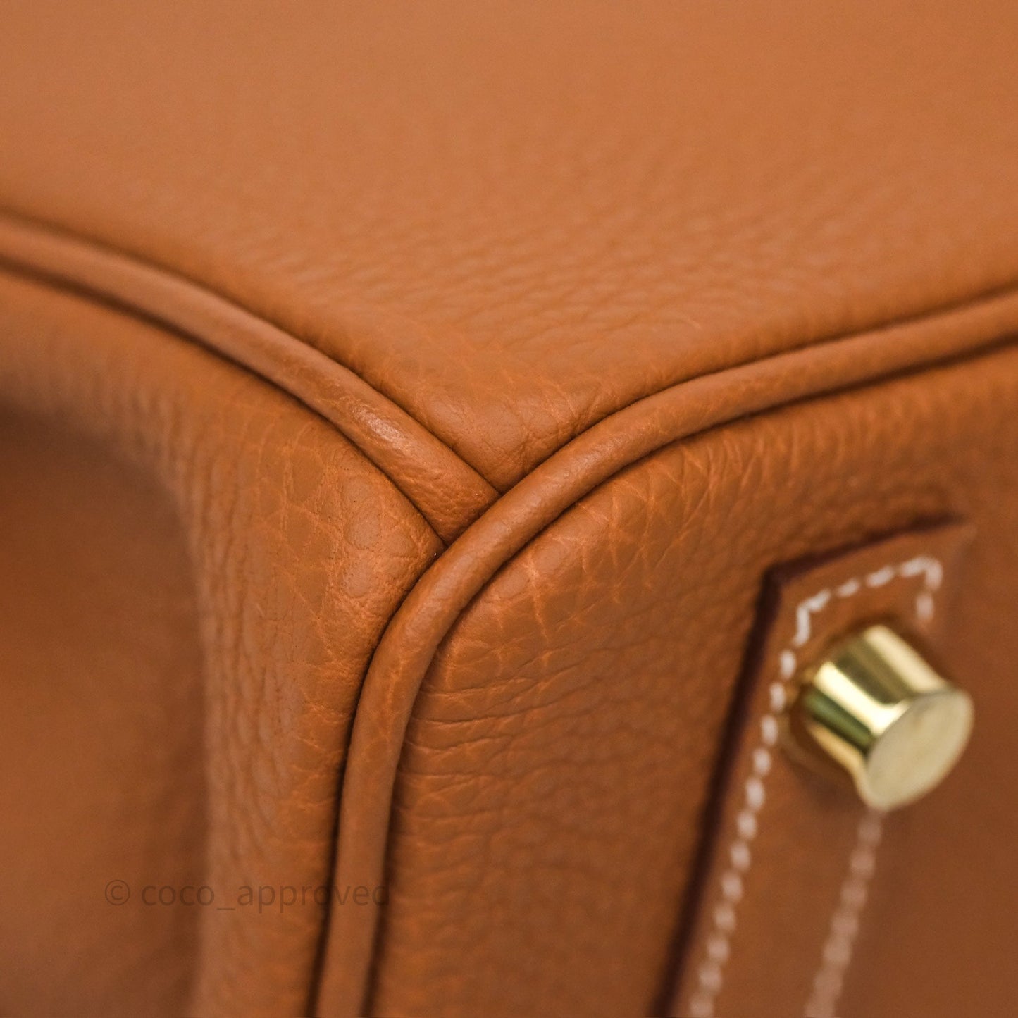 Hermes Birkin 25 Retourne Gold 37 Togo Gold Hardware