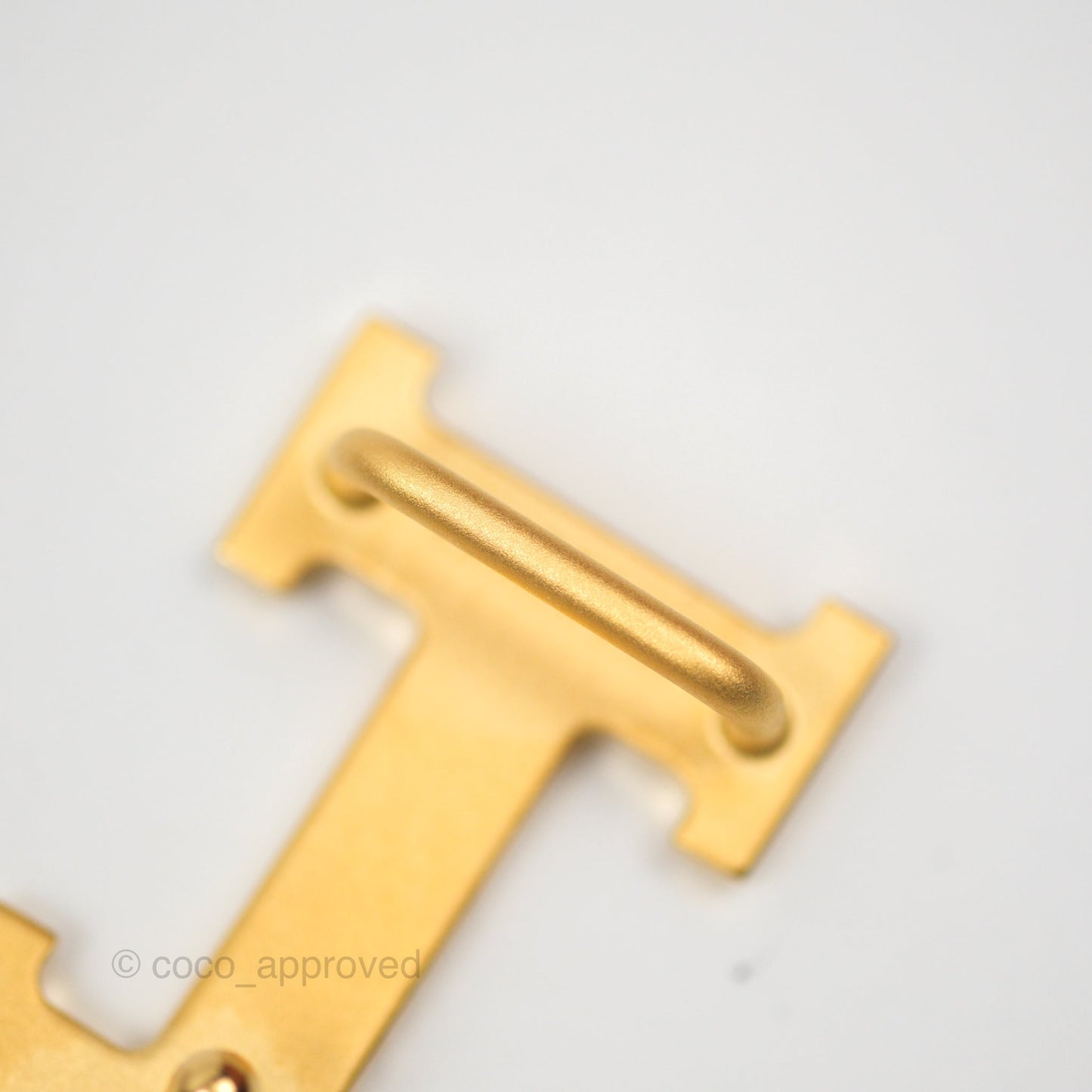 Hermès H Constance Mini Belt Buckle & Reversible Mauve Pale 09/ Gold 37 Swift / Epsom Gold Hardware