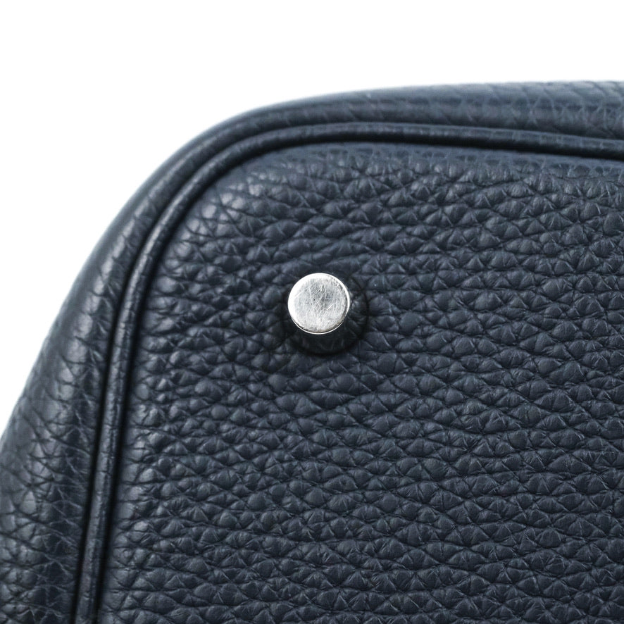 Hermès Picotin 22 Bleu Nuit 2Z Clemence Palladium Hardware