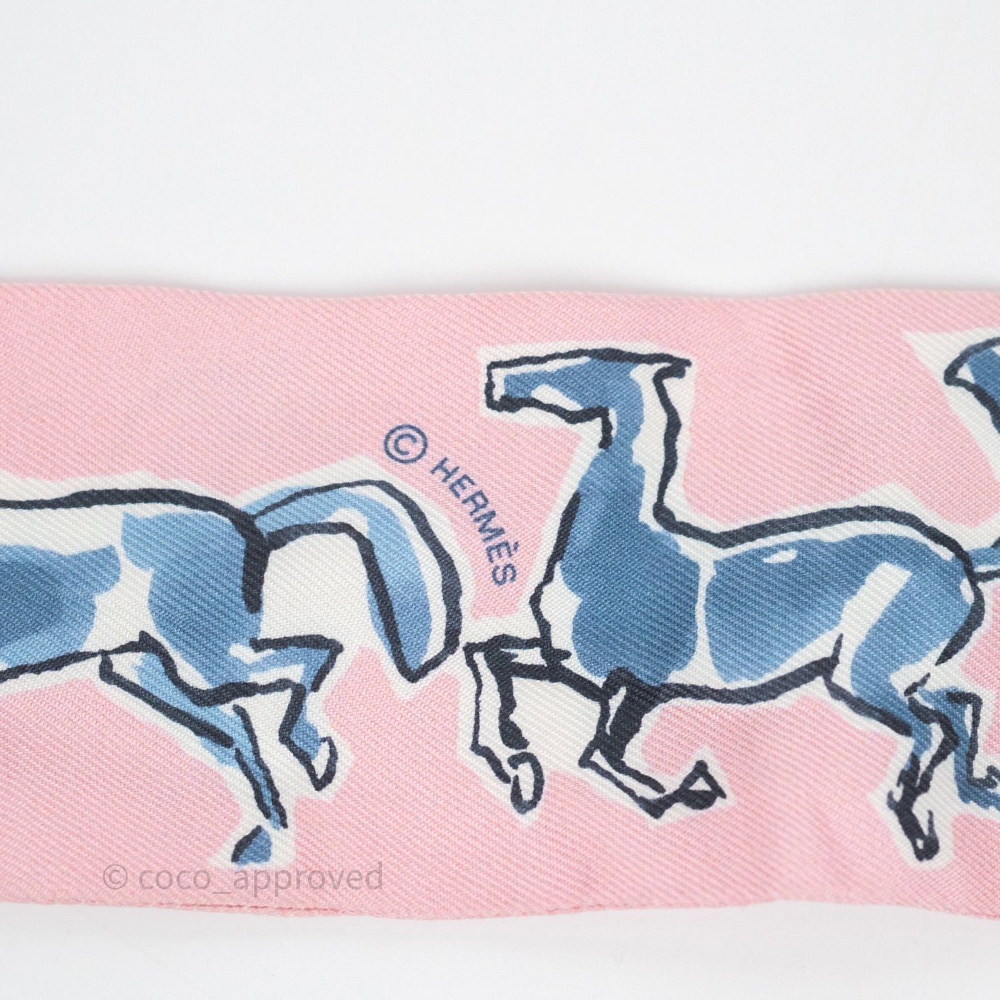 Hermès Chevaux en Liberte Silk Twilly