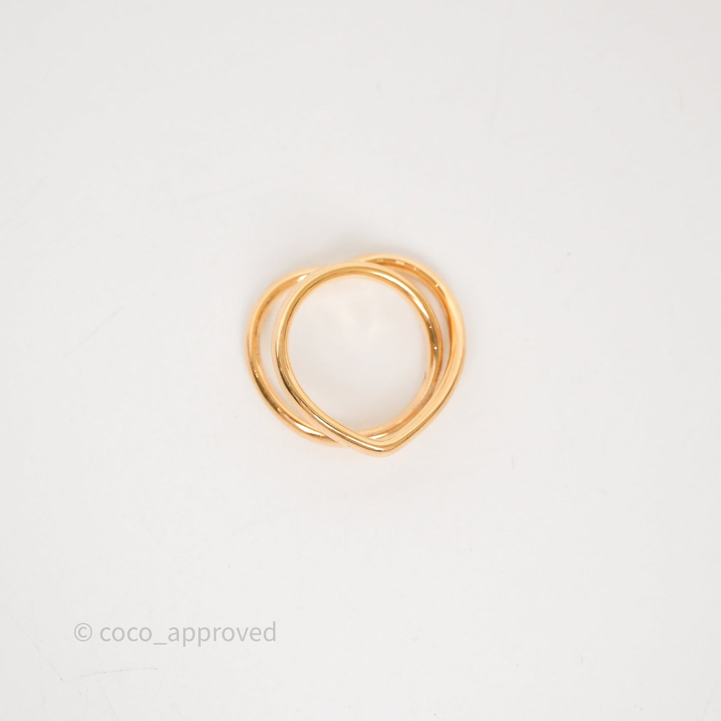 Hermès Vertige Coeur Gold Ring 51MM