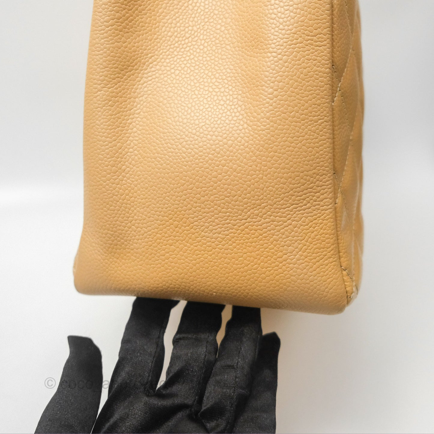 Chanel GST Beige Caviar Gold Hardware