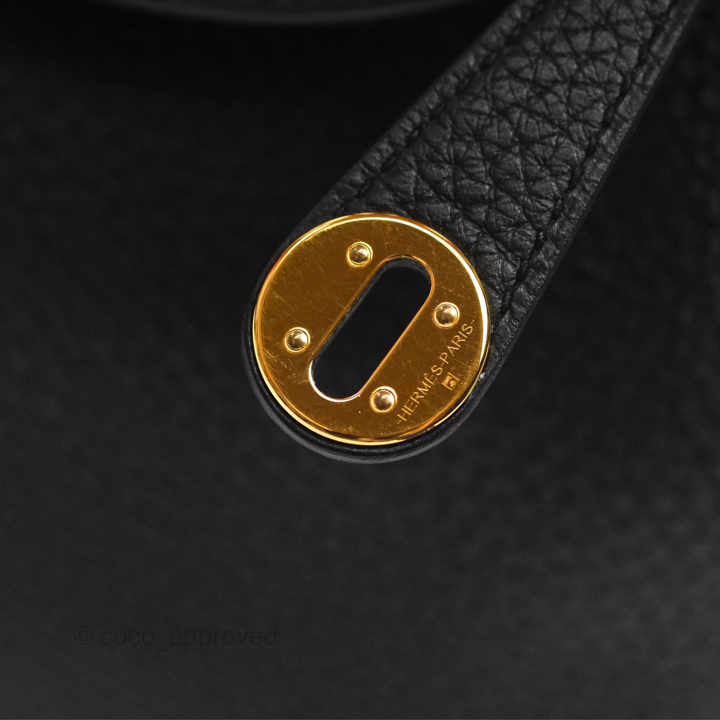 Hermès Mini Lindy 20 Noir 89 Clemence Gold Hardware