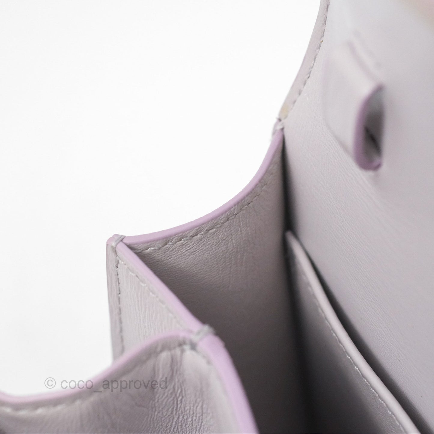 Celine Teen Classic Box Flap Lavender Grey Liege Calfskin