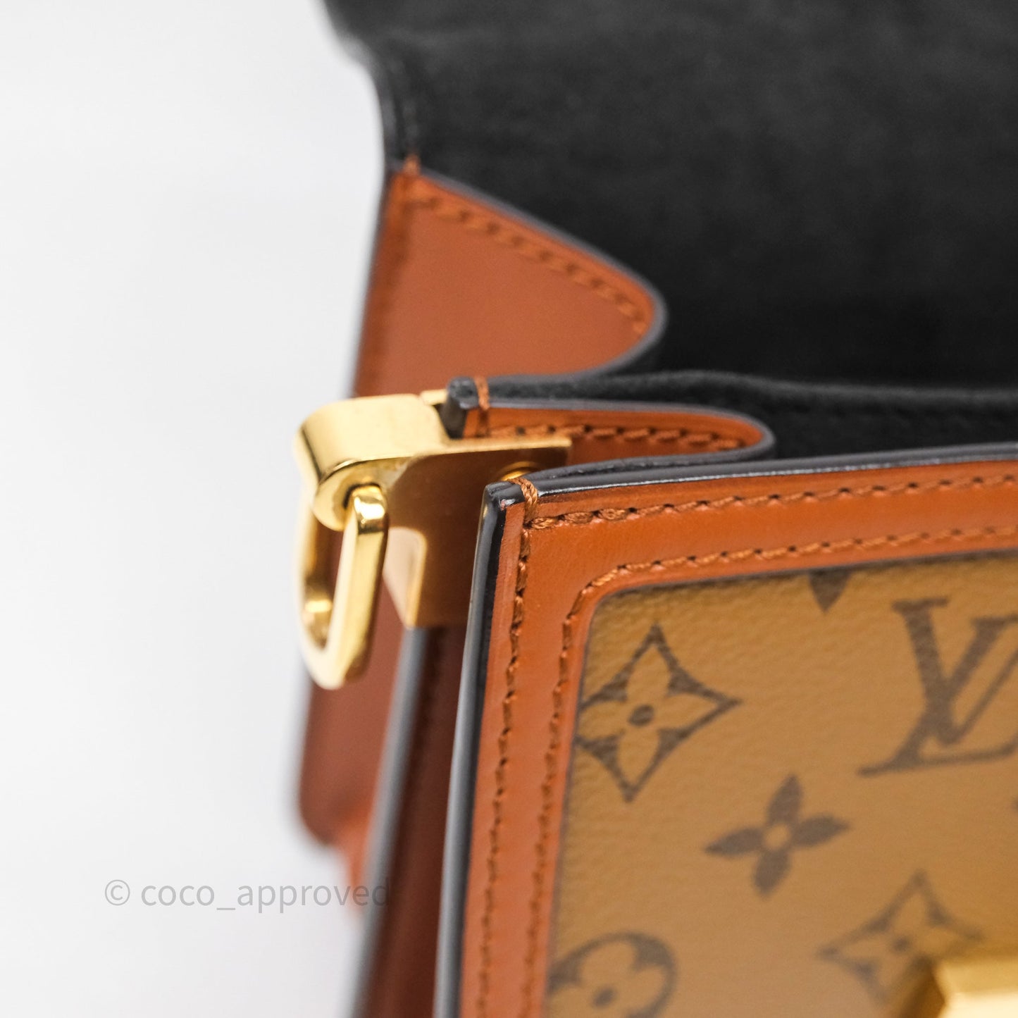 Louis Vuitton Mini Dauphine Monogram Tan Calfskin