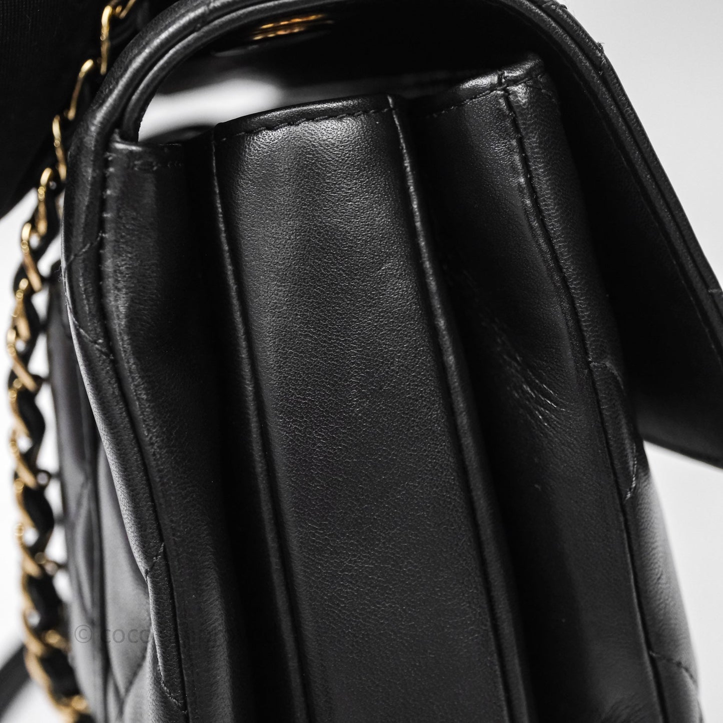 Chanel Small Trendy CC Black Lambskin Gold Hardware