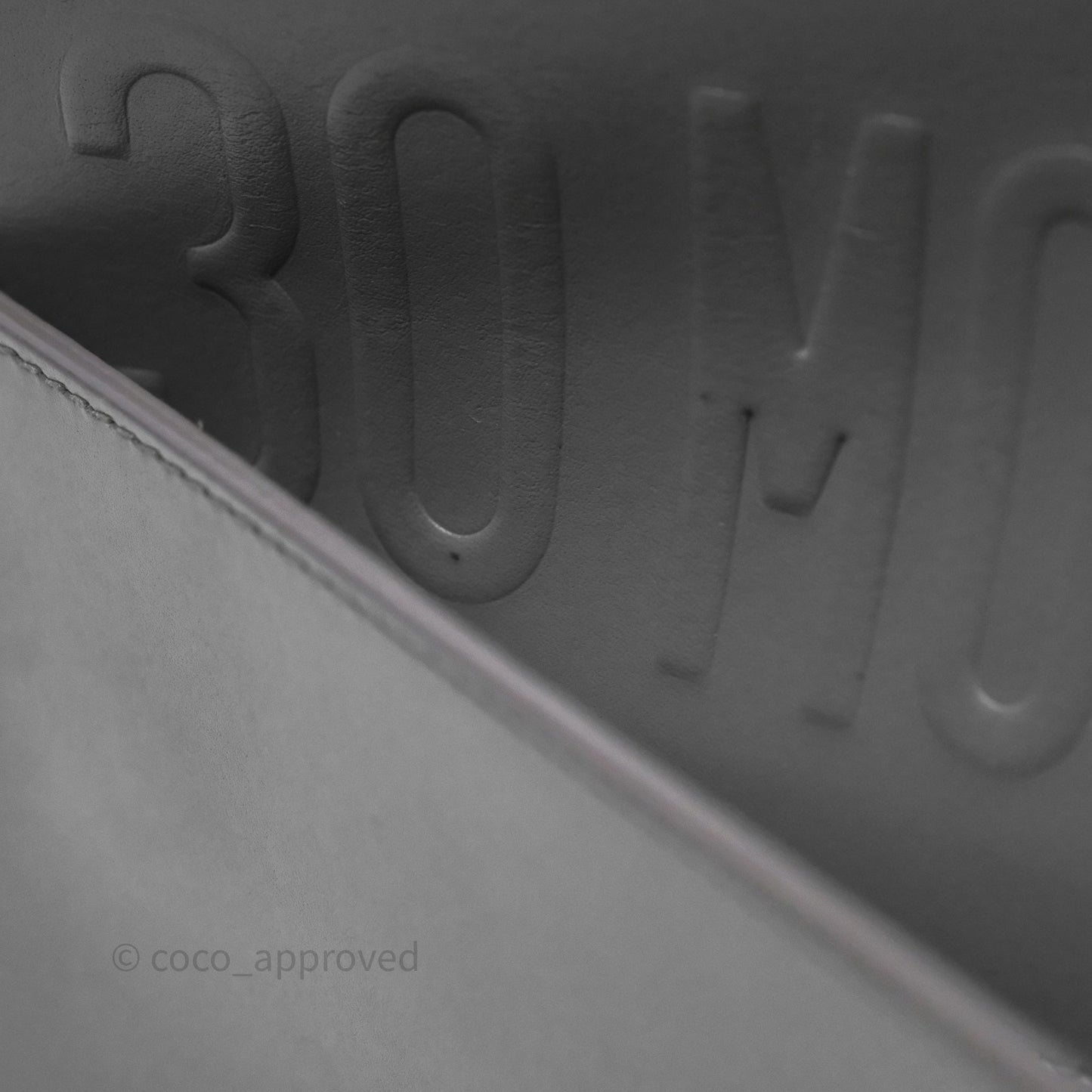 Christian Dior Medium Bobby Flap Grey Box Calfskin