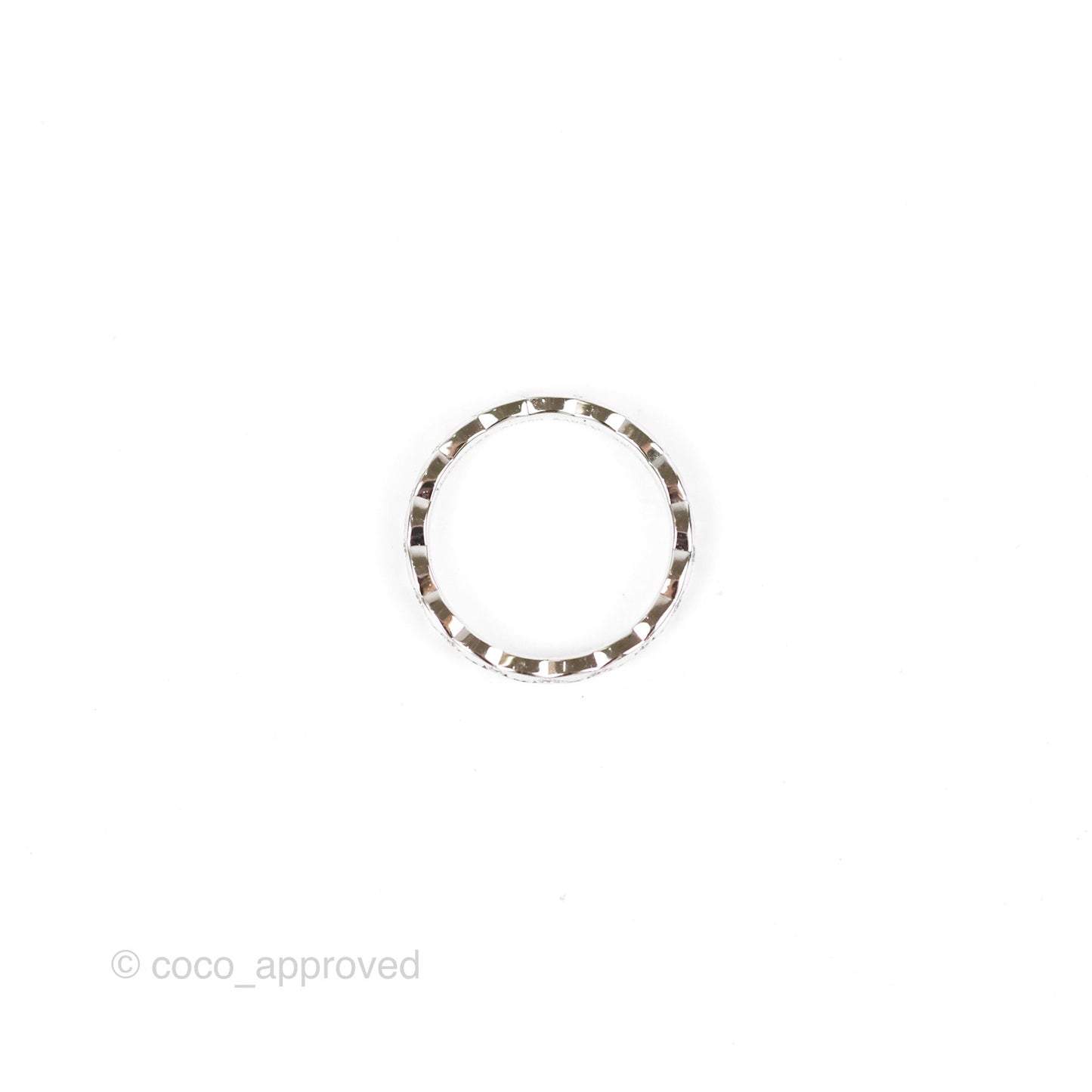 Chanel Coco Crush Ring Diamond White Gold Mini Version Size 48