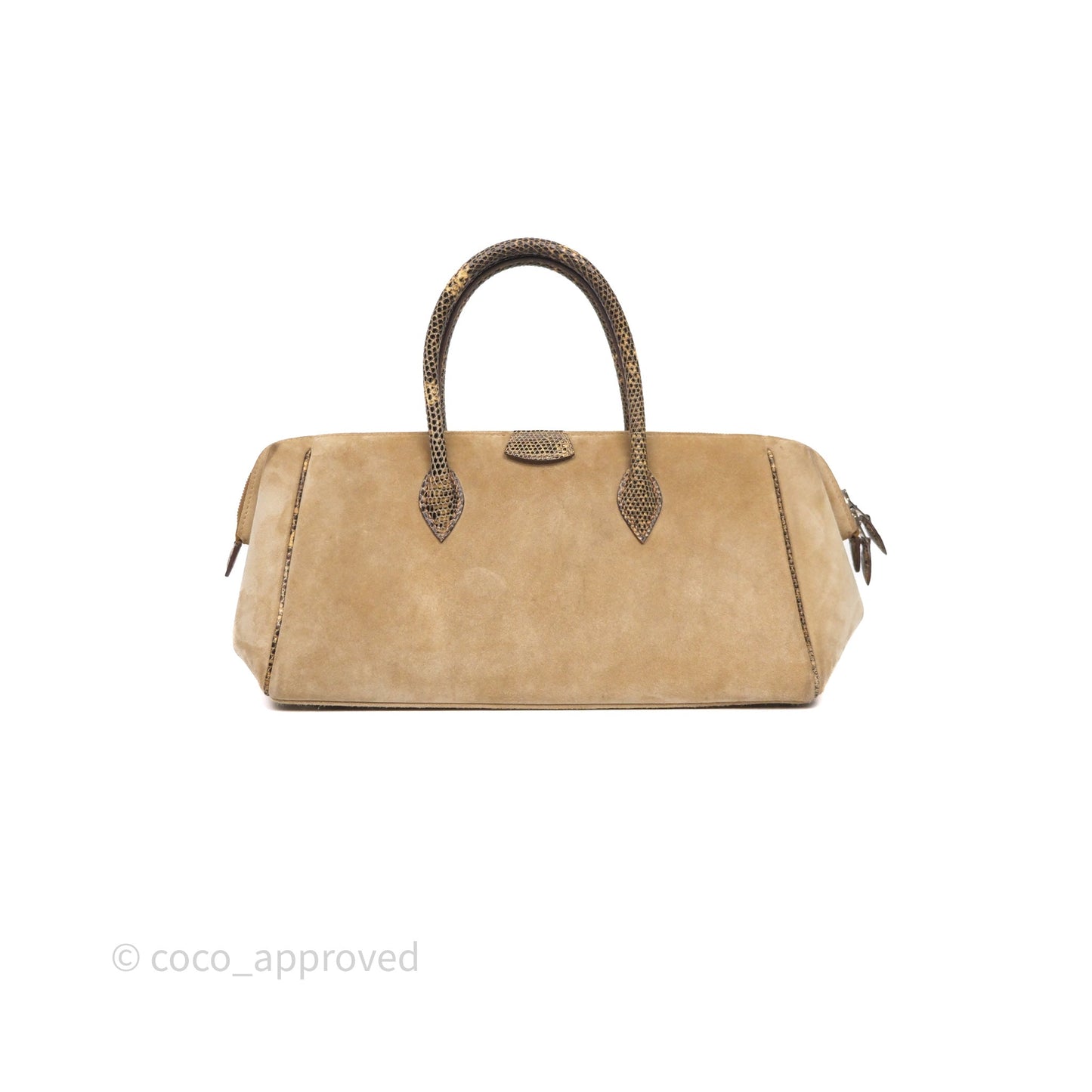 Hermès Beige Veau Doblis Salvator Lizard 27 Bombay Palladium Hardware