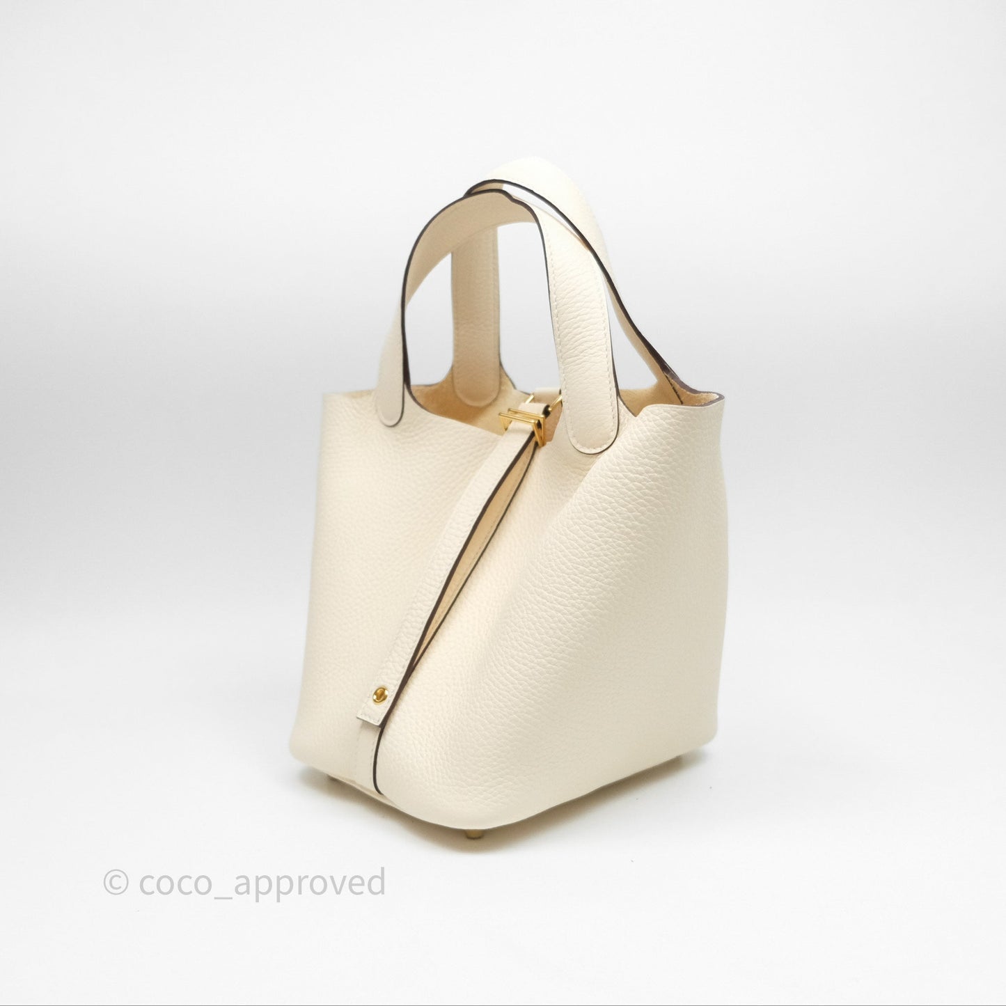 Hermès Picotin Lock 18 Nata I2 Taurillon Clemence Gold Hardware