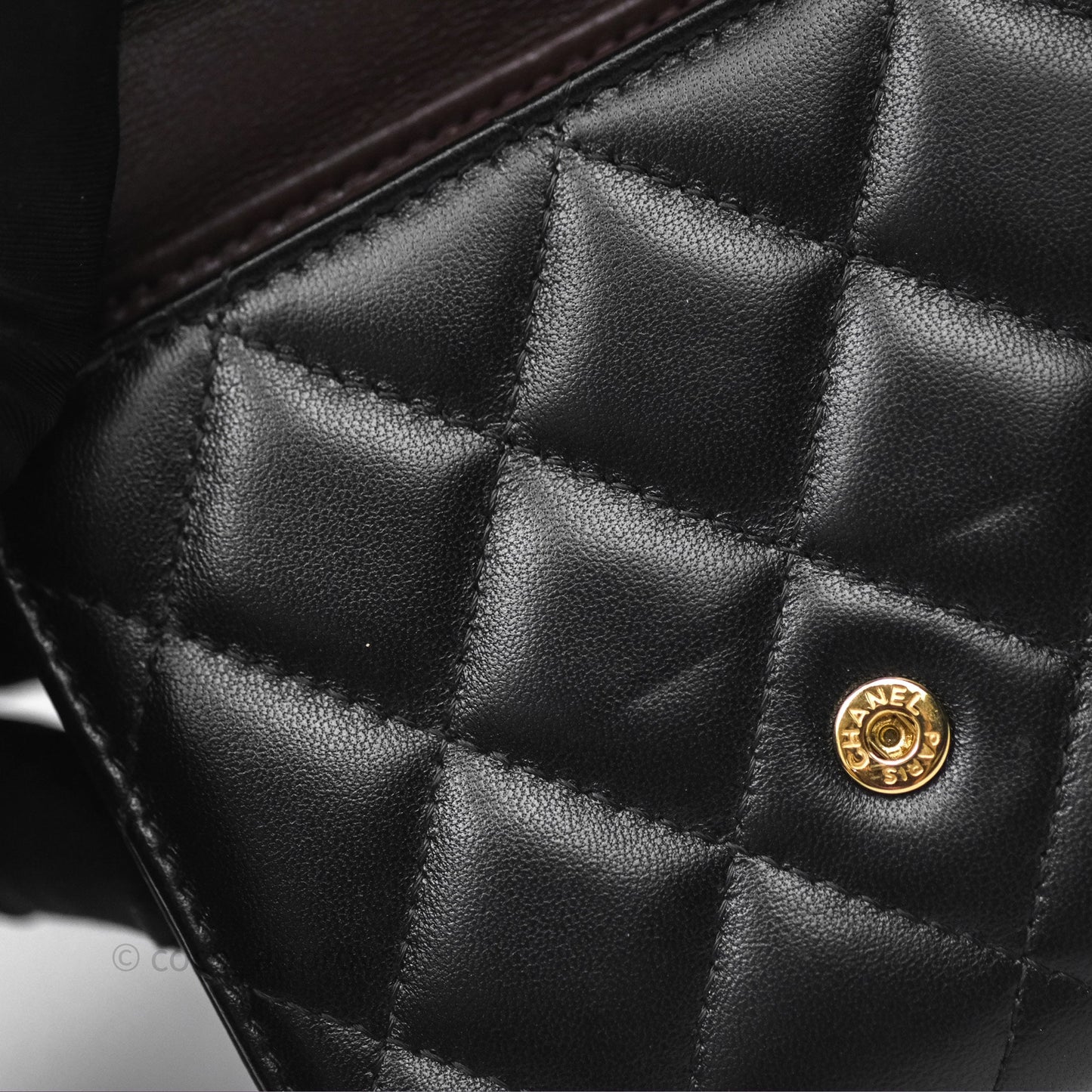 Chanel Classic Short Flap Wallet Black Lambskin Gold Hardware