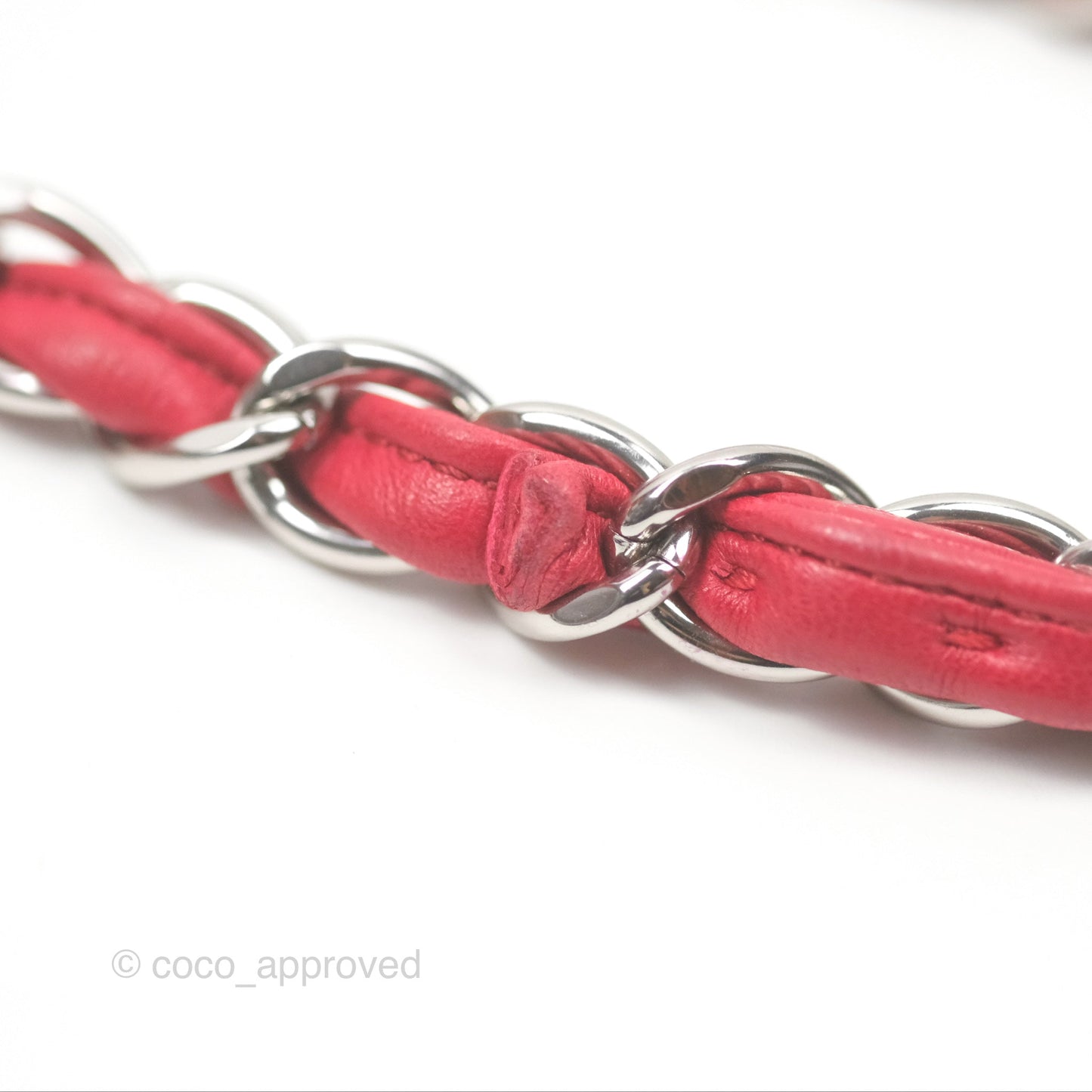 Chanel Jumbo Double Flap Red Lambskin Silver Hardware