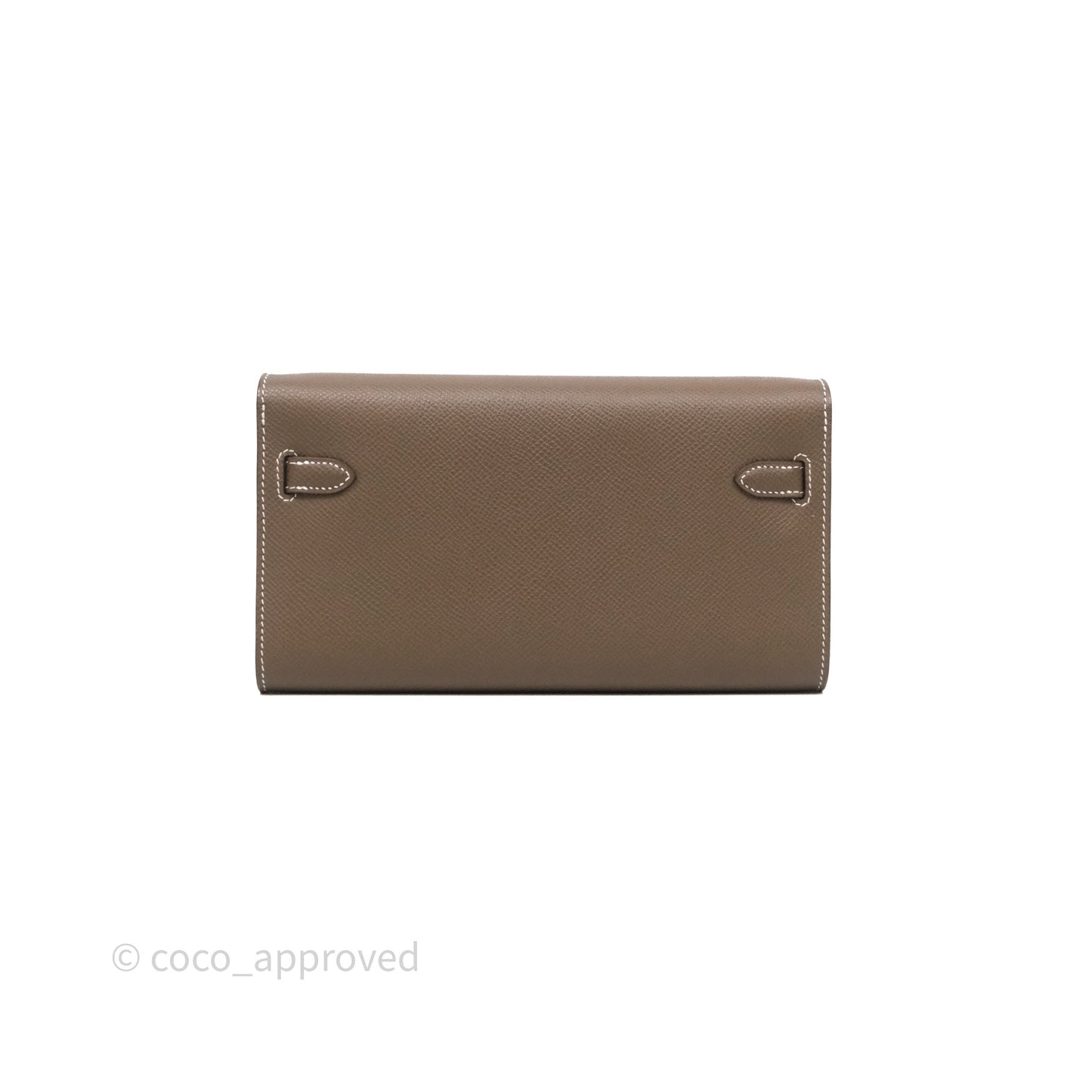 Hermès Kelly To Go Wallet Etoupe 18 Epsom Gold Hardware