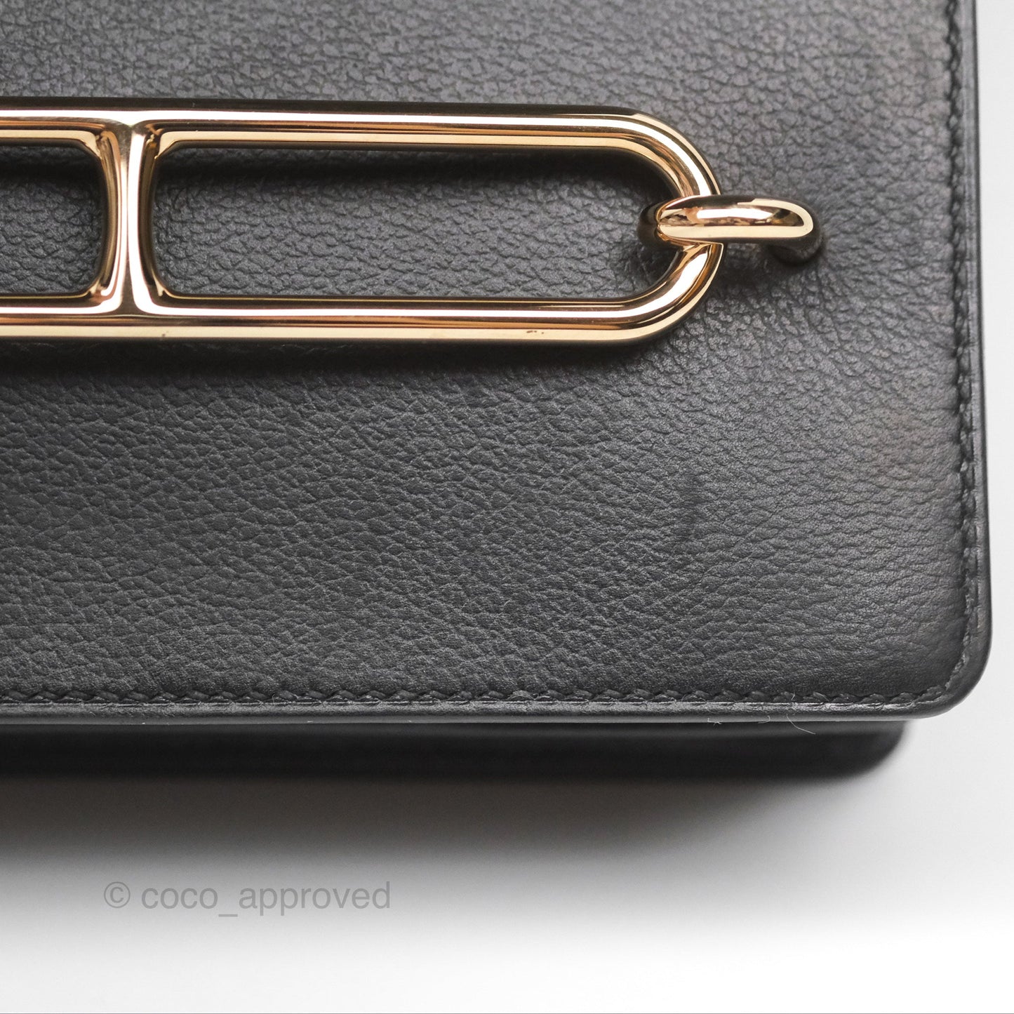 Hermès Roulis Mini 18 Black Noir 89 Veau Evergrain Permabrass Hardware