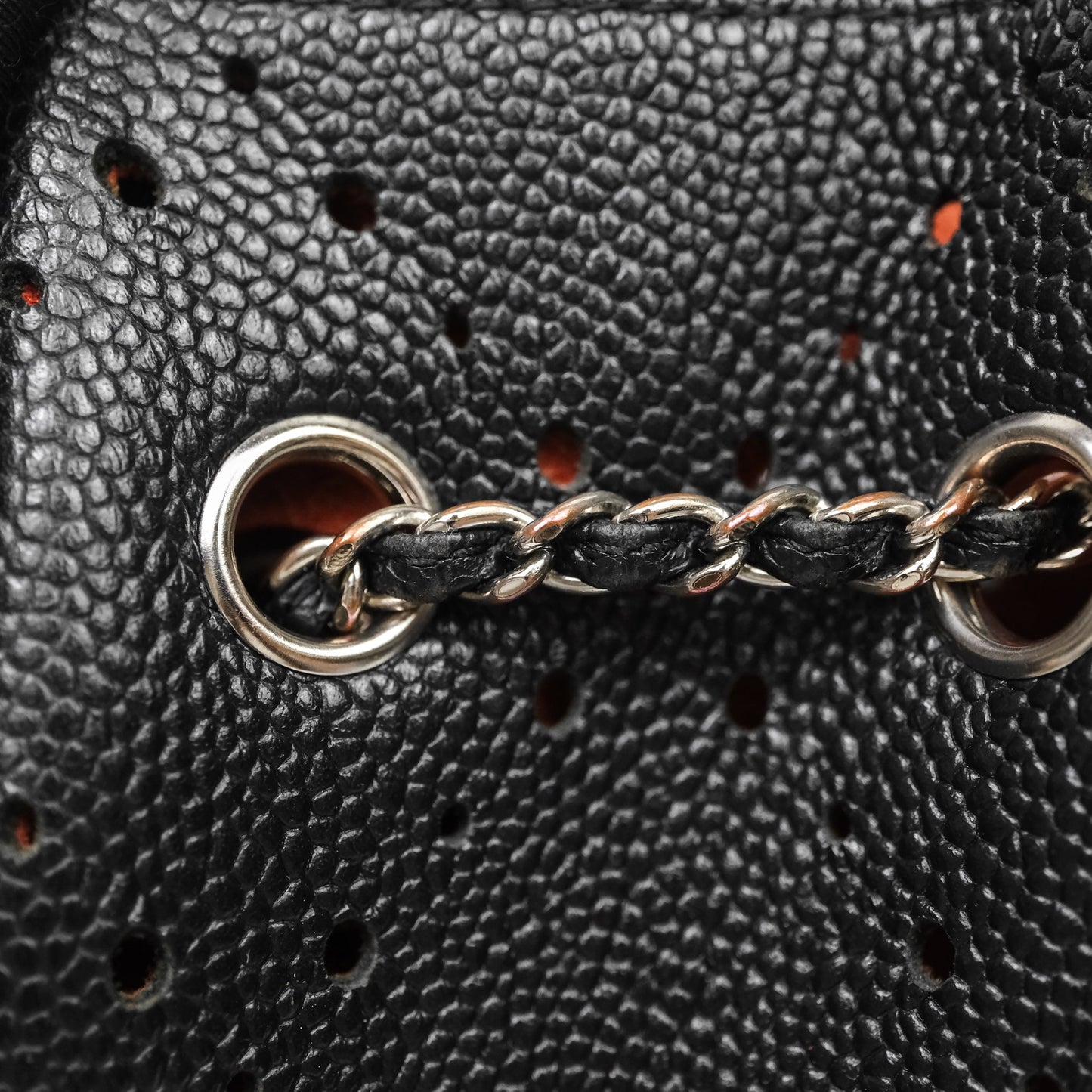 Chanel CC Drawstring Bucket Bag Black Caviar