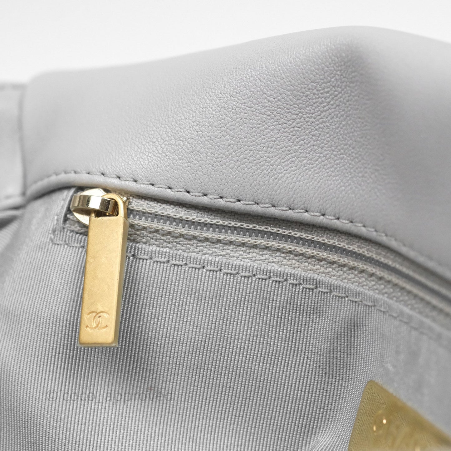 Chanel 19 Small Light Grey Mixed Hardware