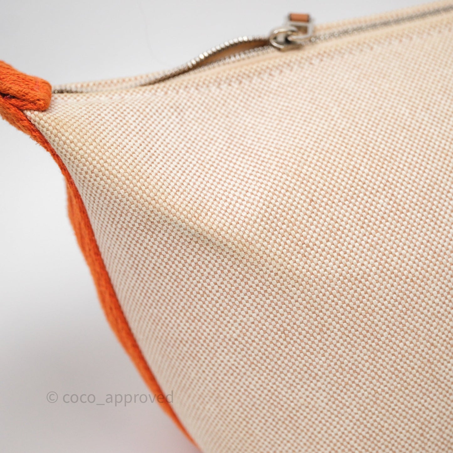Hermès Small Bride-A-Brac Natural Orange Canvas