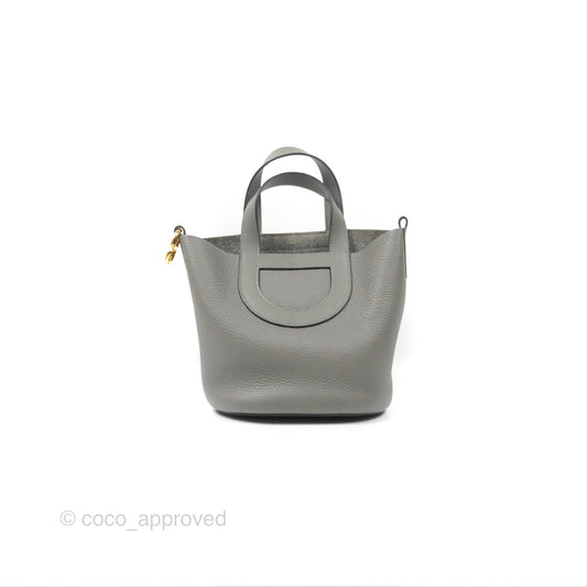 Hermes In-The-Loop 18 Gris Meyer 0L Clemence Gold Hardware