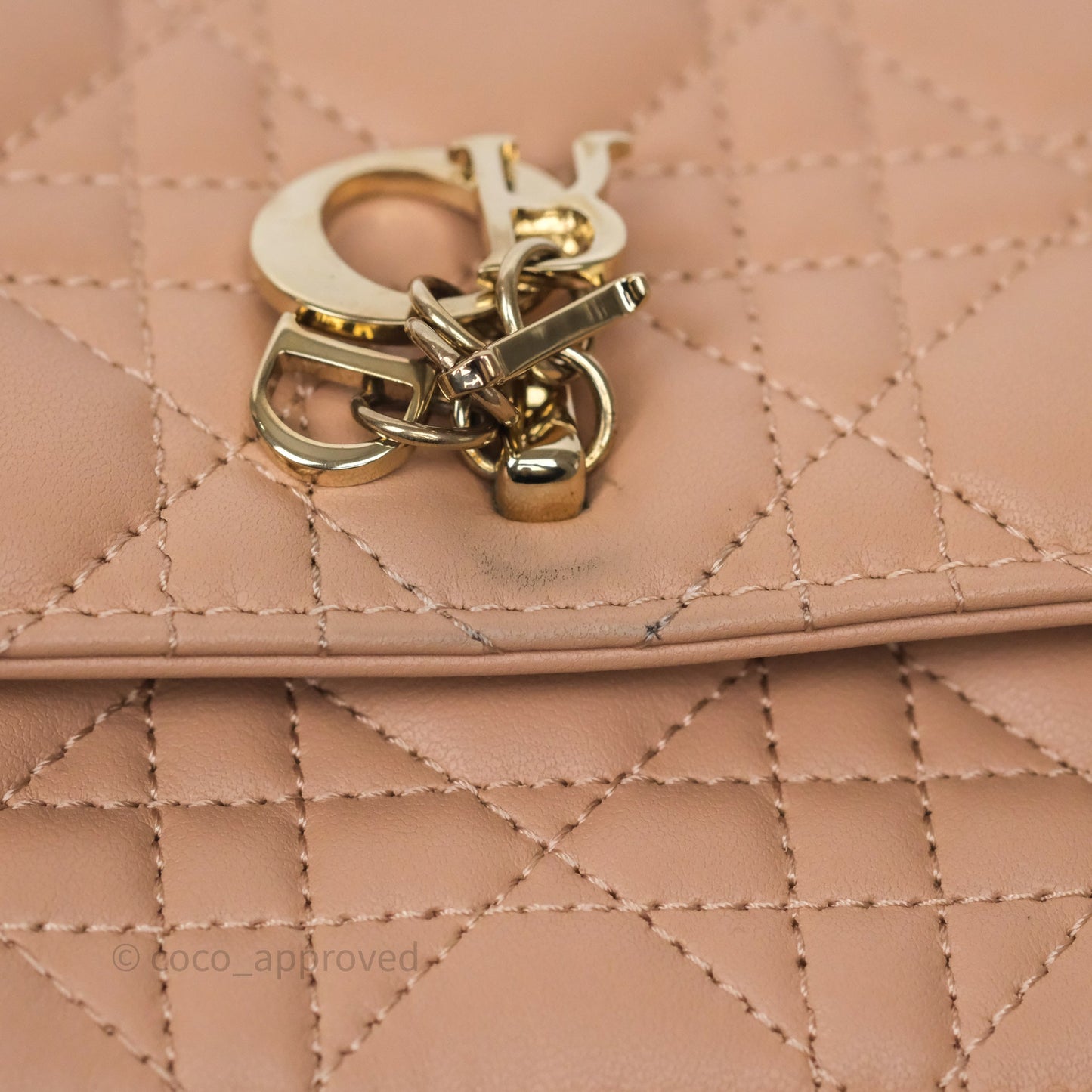 Dior My Dior Mini Bag Rose des Vents Cannage Lambskin