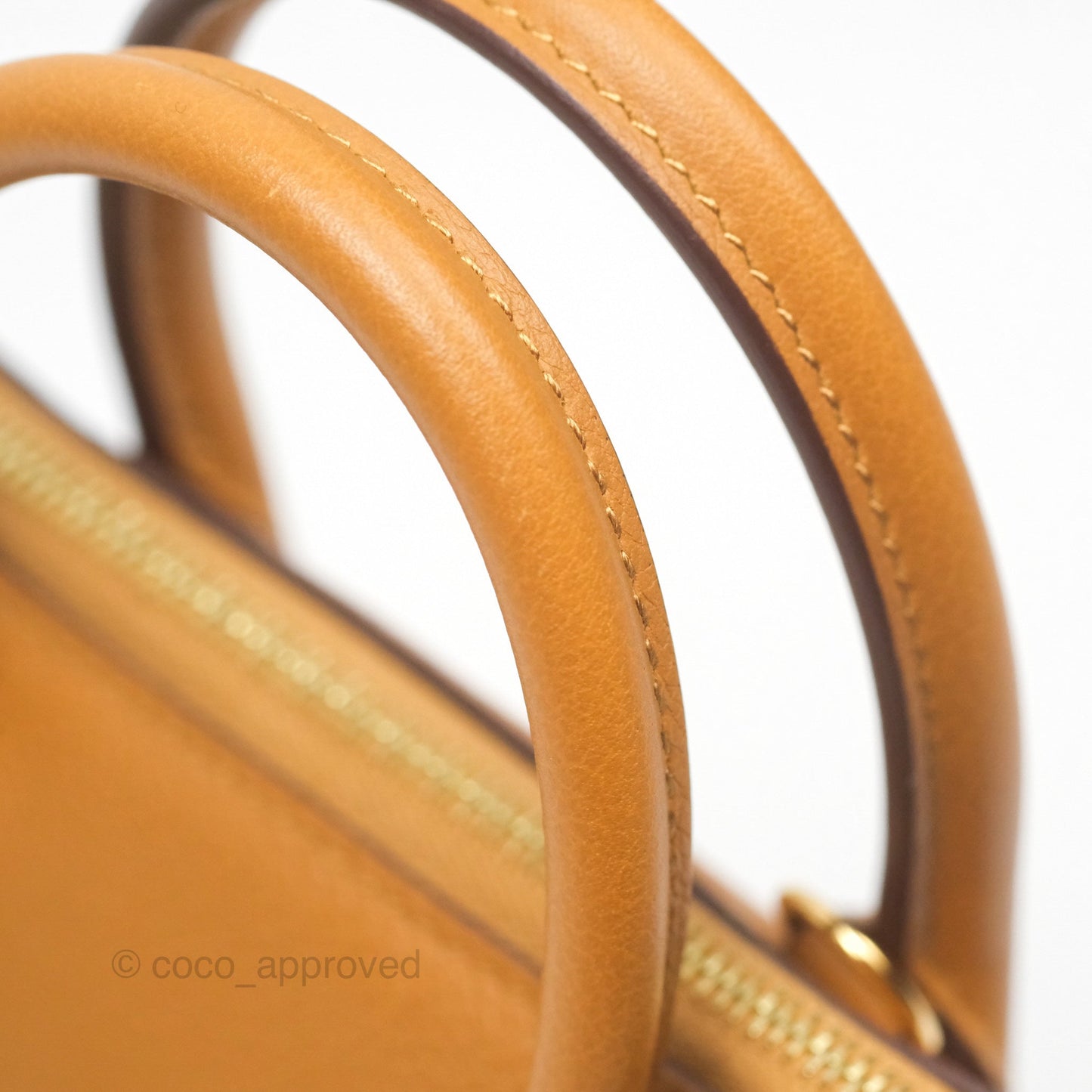 Hermès Bolide Mini 1923 Evercolor Caramel 28/ Mauve Pale 09 Gold Hardware