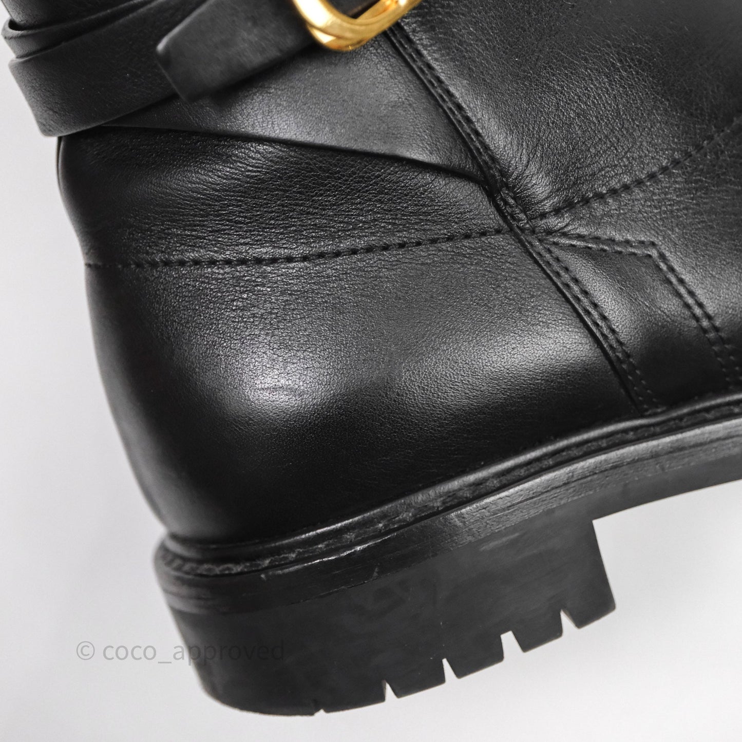 Christian Dior Empreinte Ankle Boot Black Calfskin