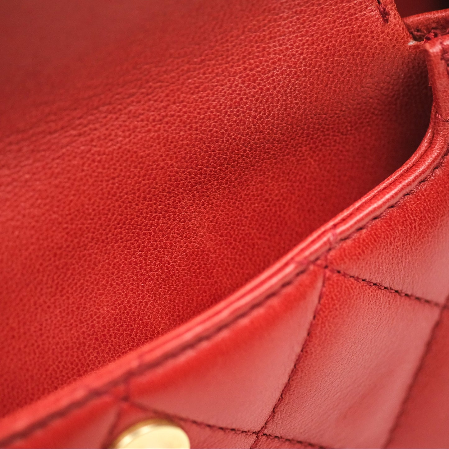 Chanel Diana Reissue Brick Red Gold Hardware
