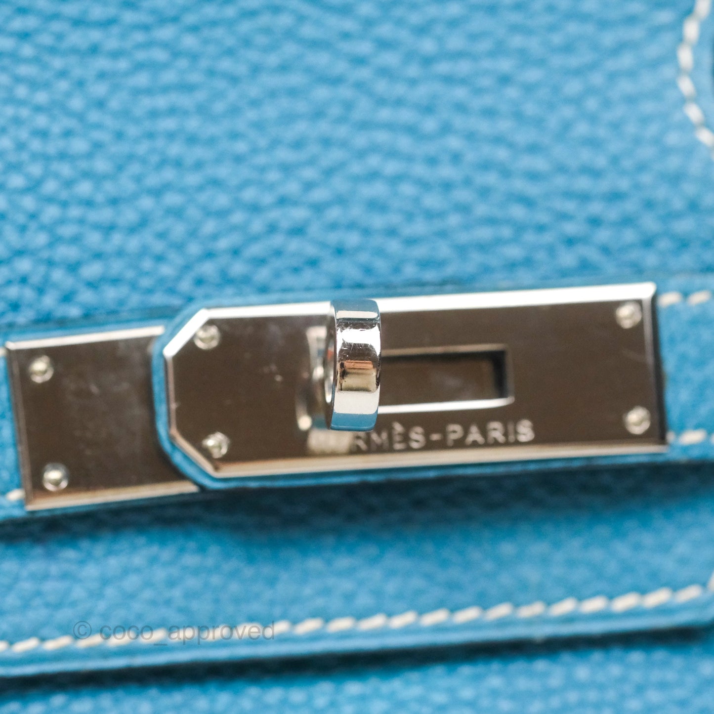 Hermès Birkin 30 Blue Jean Togo Palladium Hardware