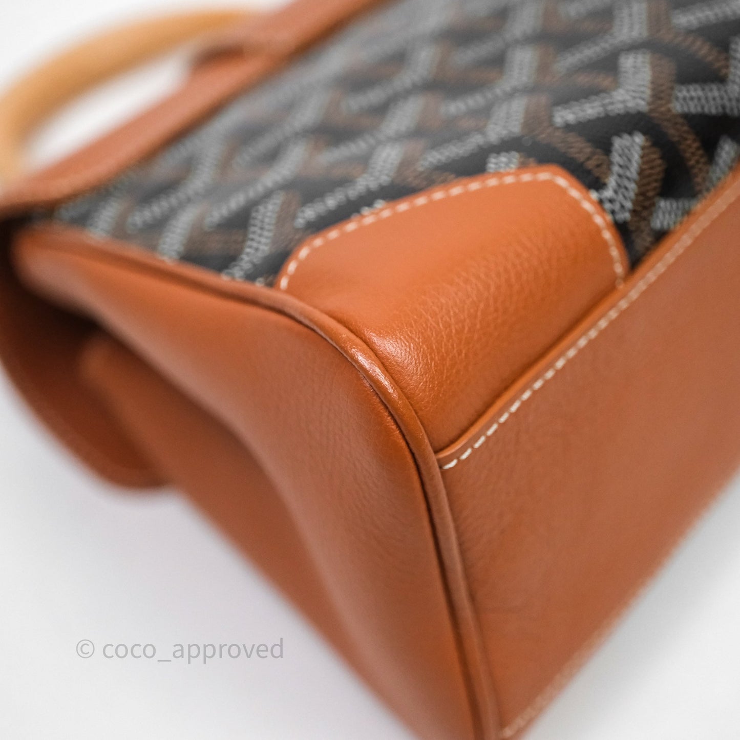 Goyard Saïgon Mini Bag Tan Goyardine Canvas/Chevroches Calfskin