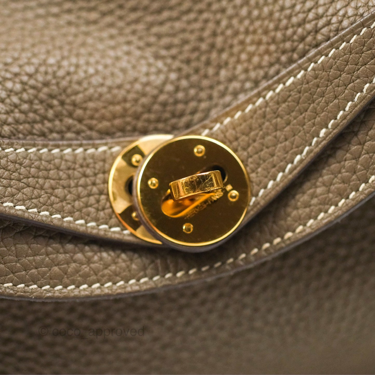 Hermès Lindy 26 Etoupe Clemence Gold Hardware
