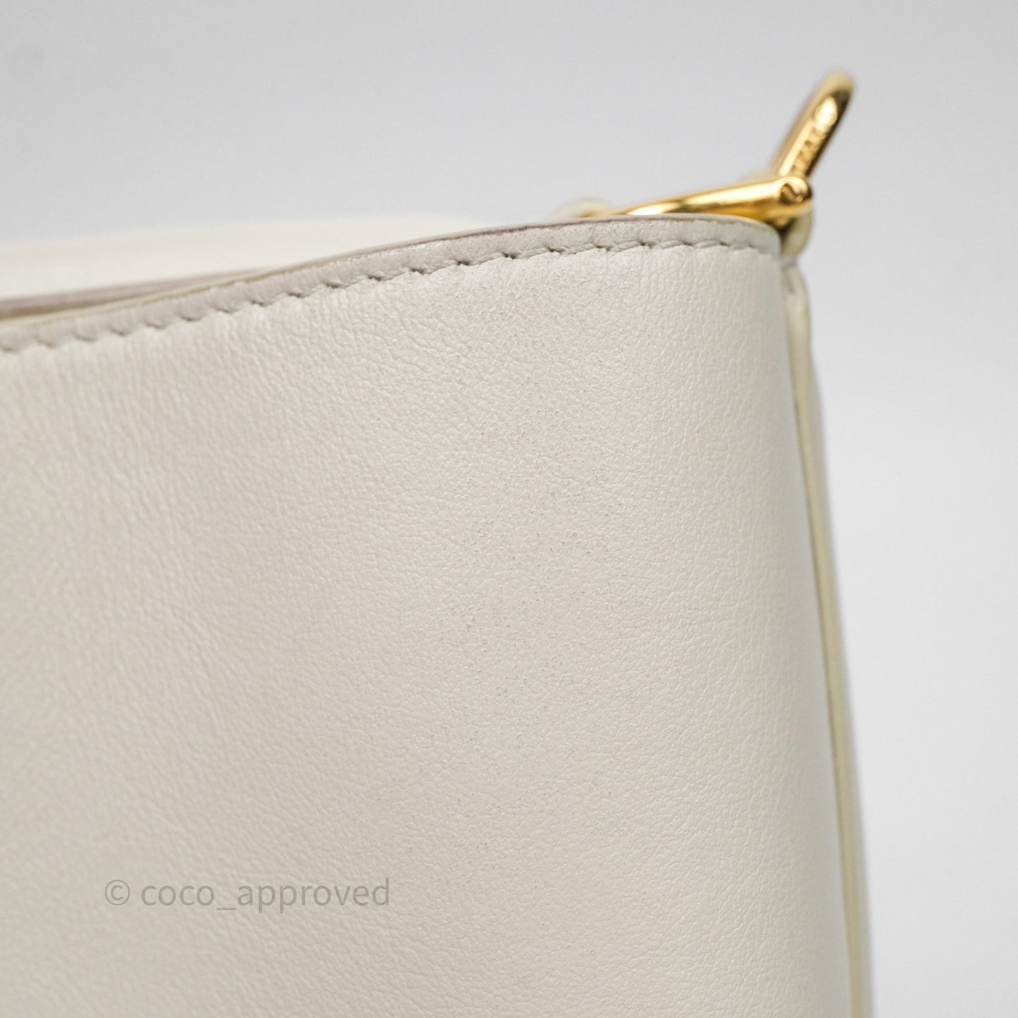 Celine Teen Bucket 16 Bag Ivory White Calfskin