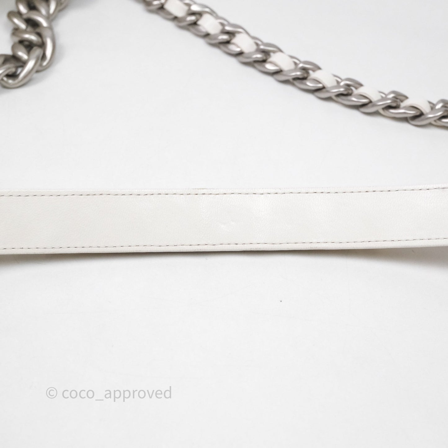 Chanel 19 Medium White Mixed Hardware