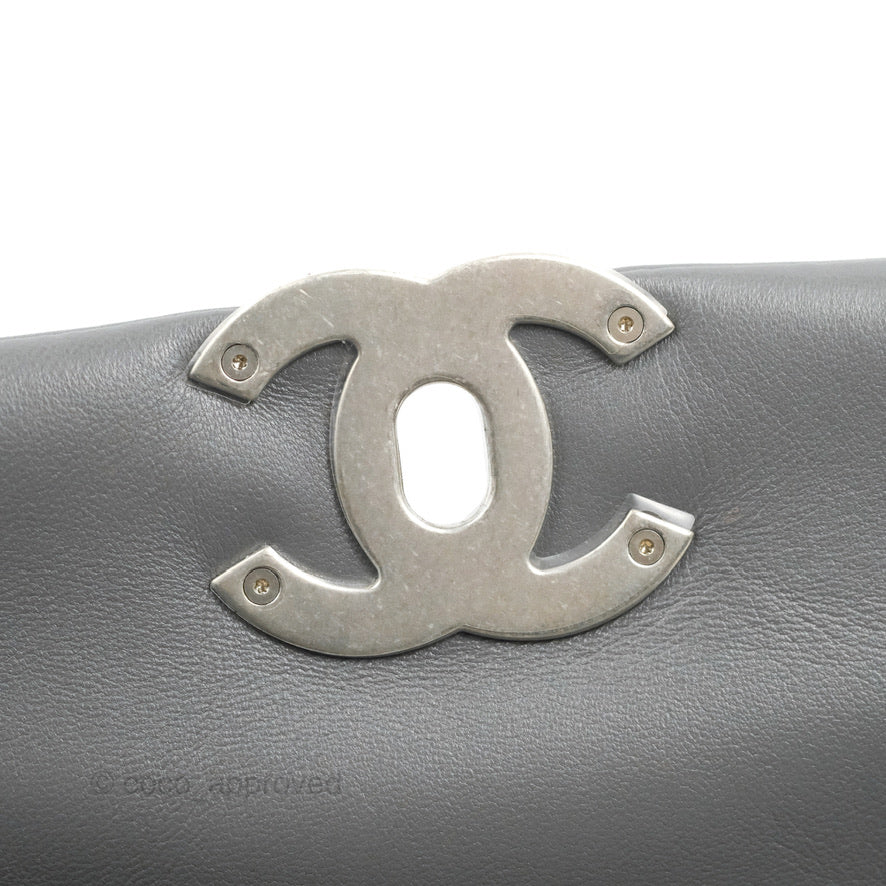 Chanel 19 Small Dark Grey Lambskin Mixed Hardware