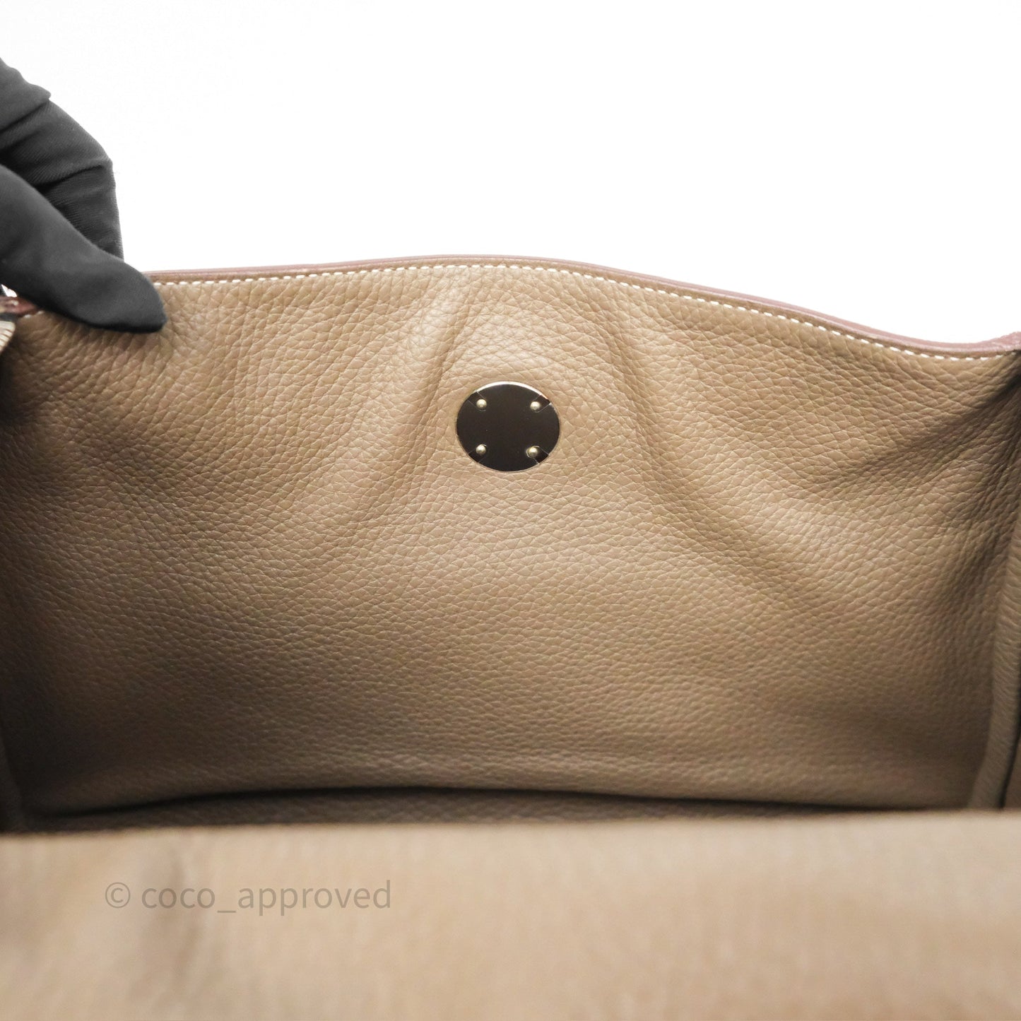 Hermès Lindy 30 Etoupe 18 Clemence Palladium Hardware