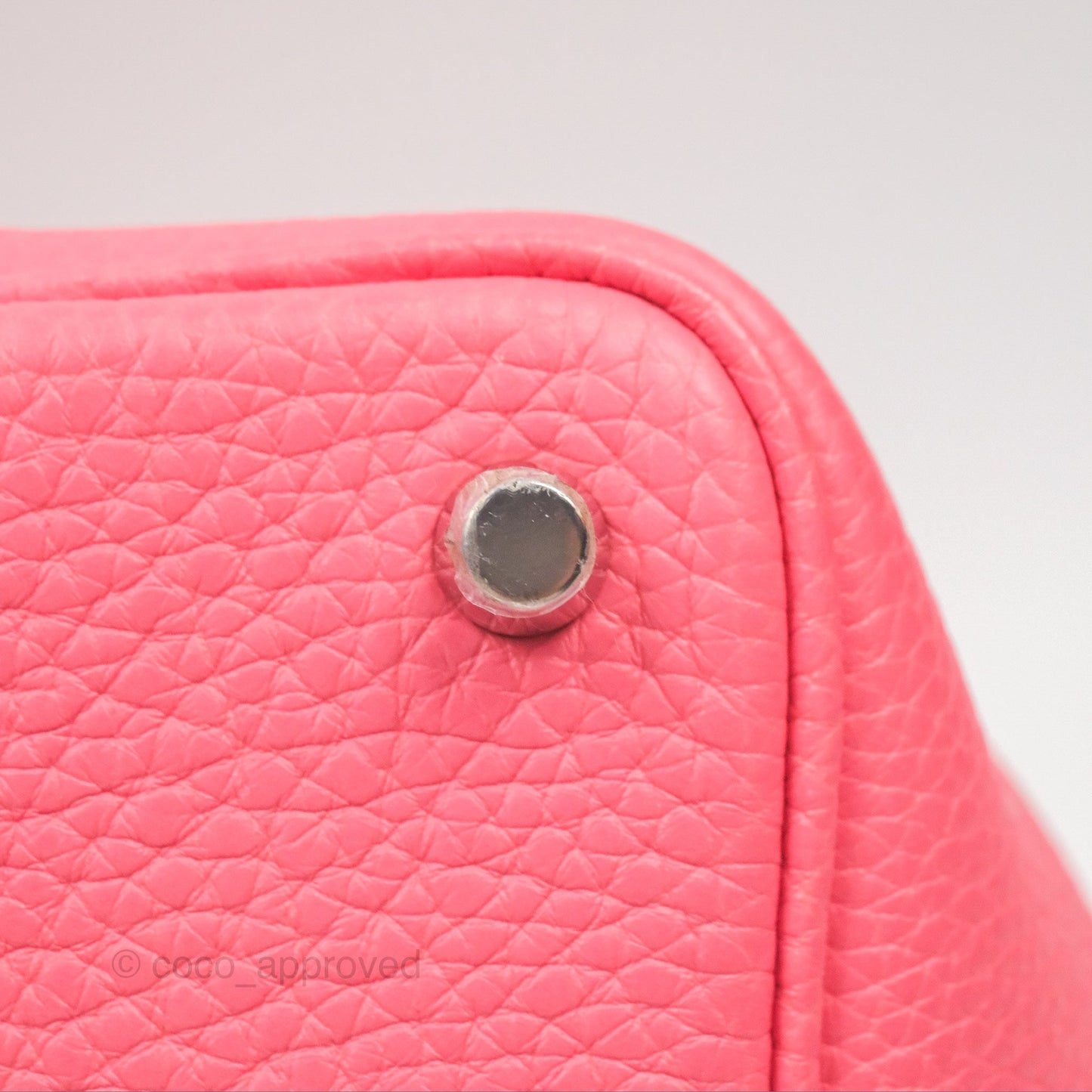 Hermès Picotin Lock 18 Rose Azalee Clemence Palladium Hardware