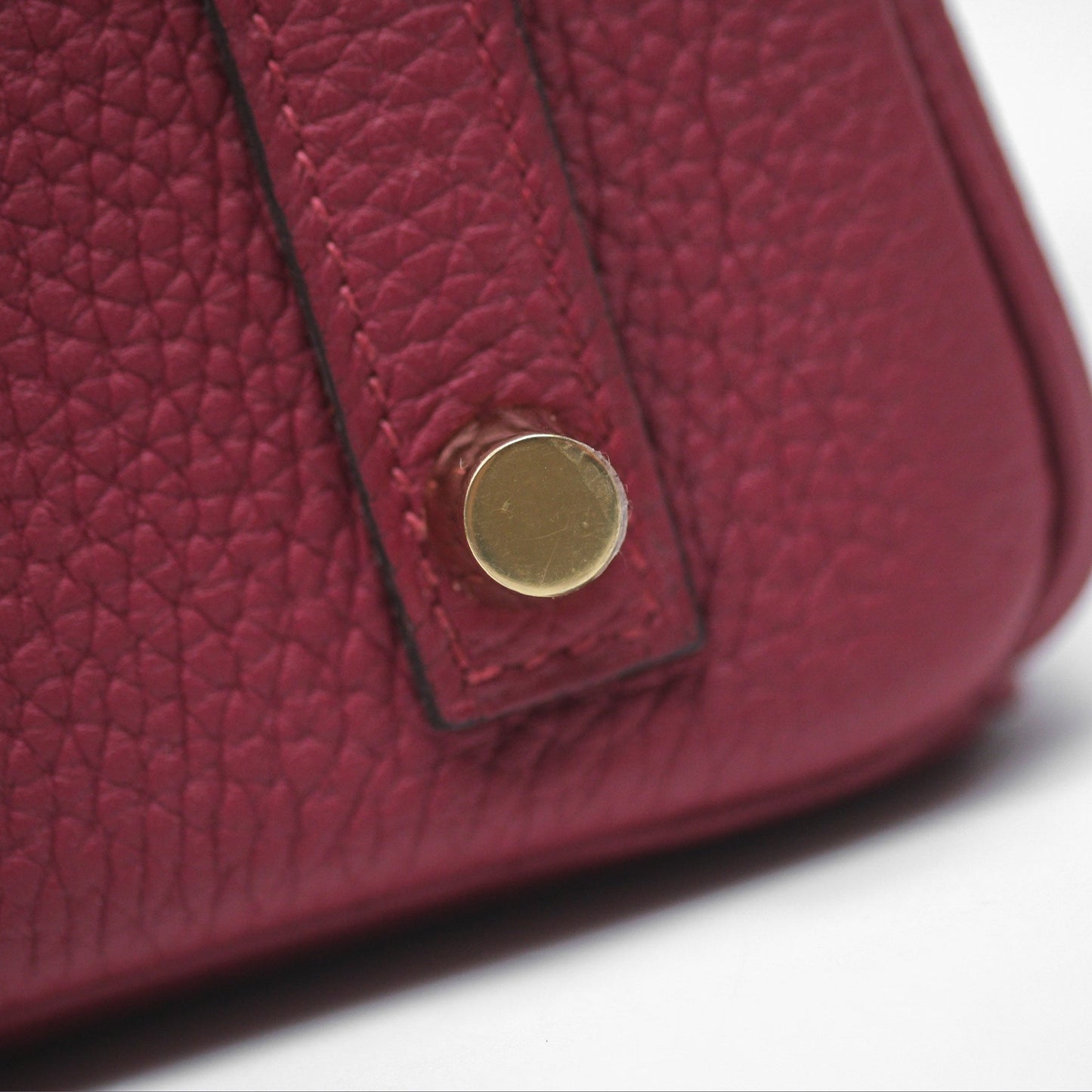 Hermès Birkin 25 Retourne Rouge Grenat K1 Togo Gold Hardware