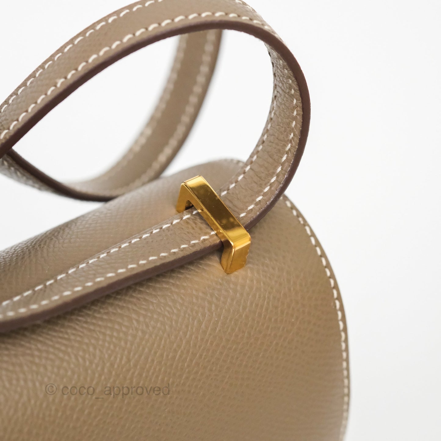 Hermès Constance Mini 18cm Mirror Etoupe Epsom Gold Hardware