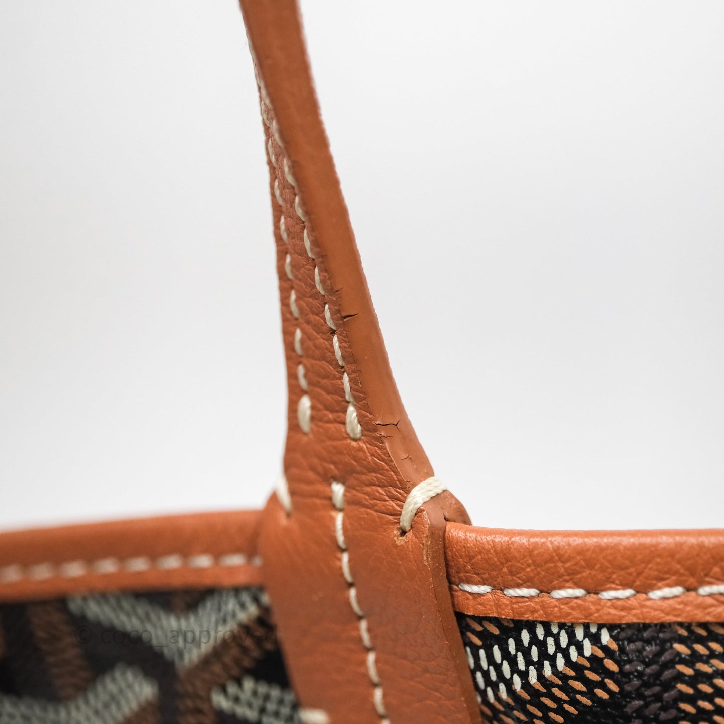 Goyard St Louis Tote GM Tan Black